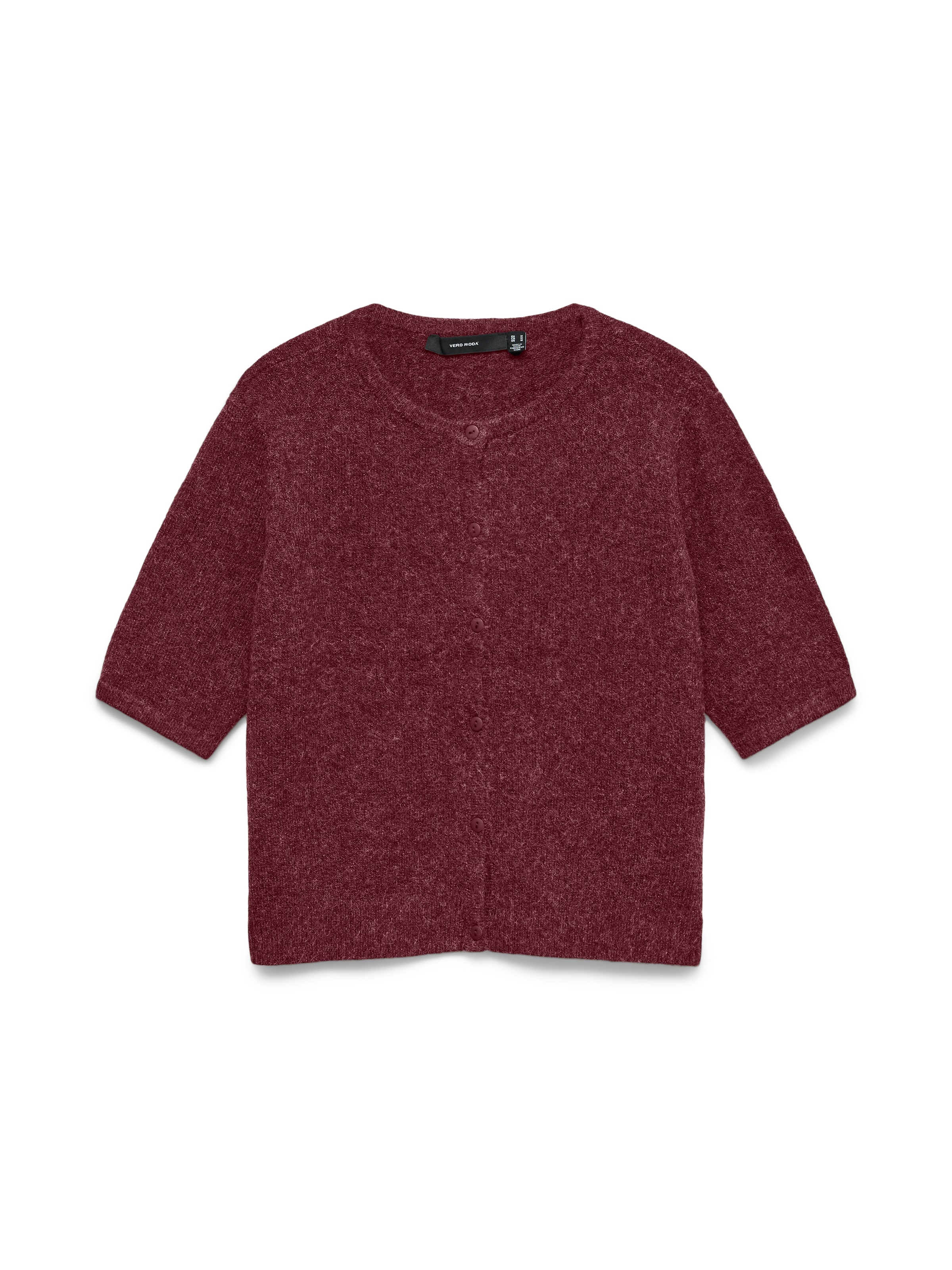 Vero Moda Strickjacke »VMDOFFY 2/4 O-NECK BUTTON CARDIGAN NOOS« Materialmix, regular fit