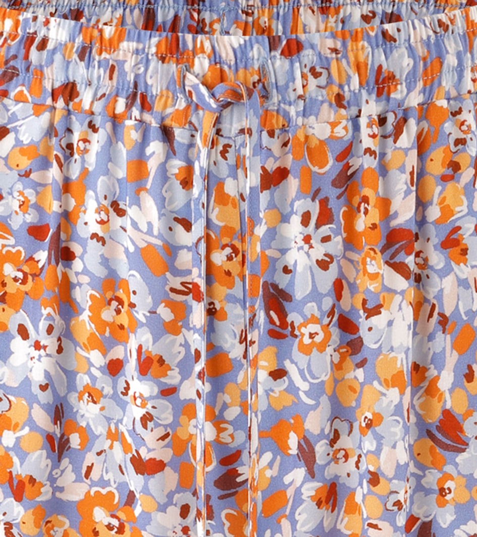 Aniston CASUAL Schlupfhose  mit farbharmonischen, grafischen Blumen bedruckt - NEUE KOLLEKTION