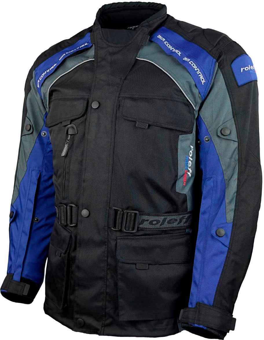 roleff Motorradjacke »Liverpool RO«, Unisex, Mit Sicherheitsstreifen, 4 Taschen