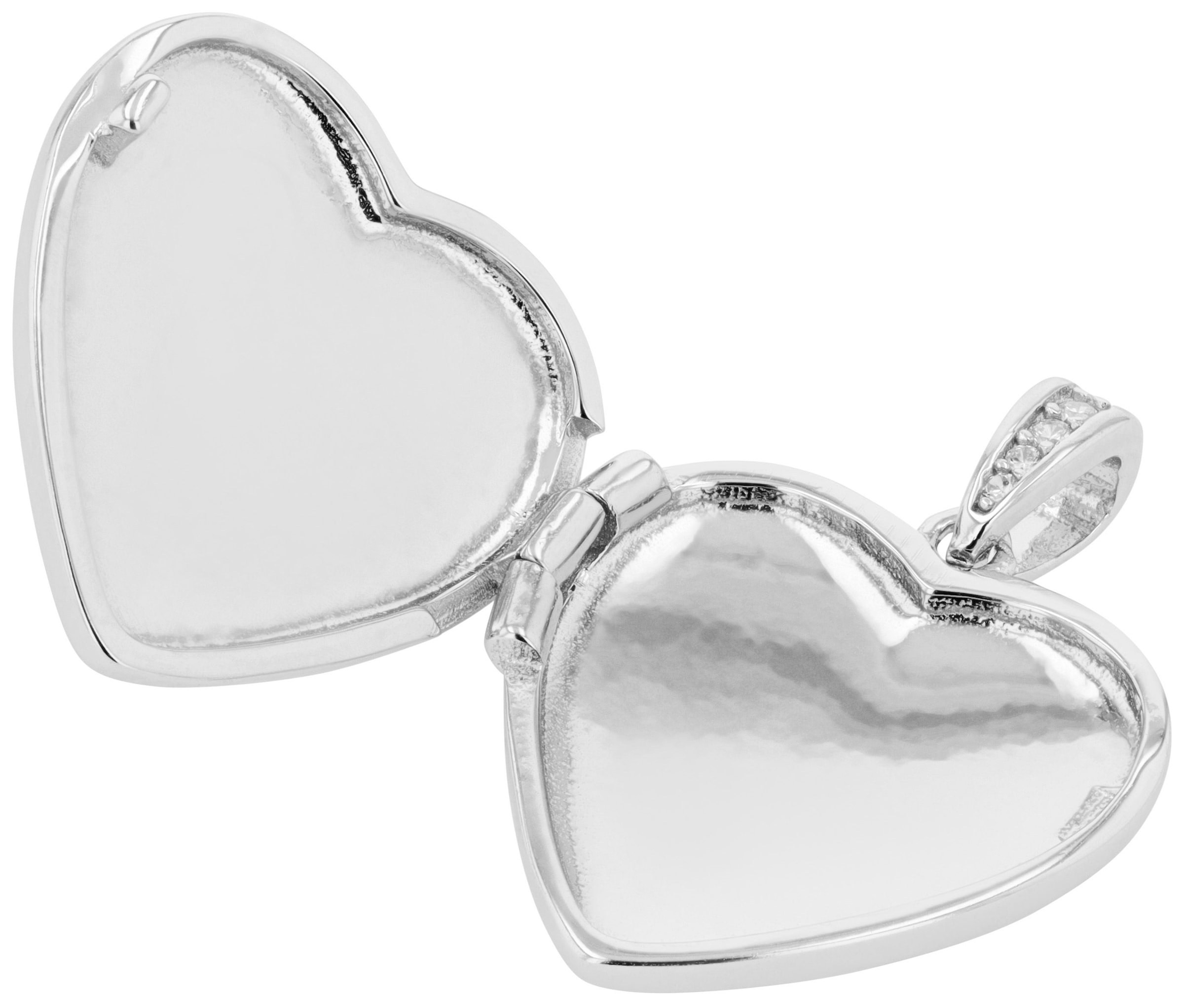 Adelia´s Medallionanhänger »Damen Anhänger ¿ Medaillon Medaillon aus 925 Silber mit Zirkonia«