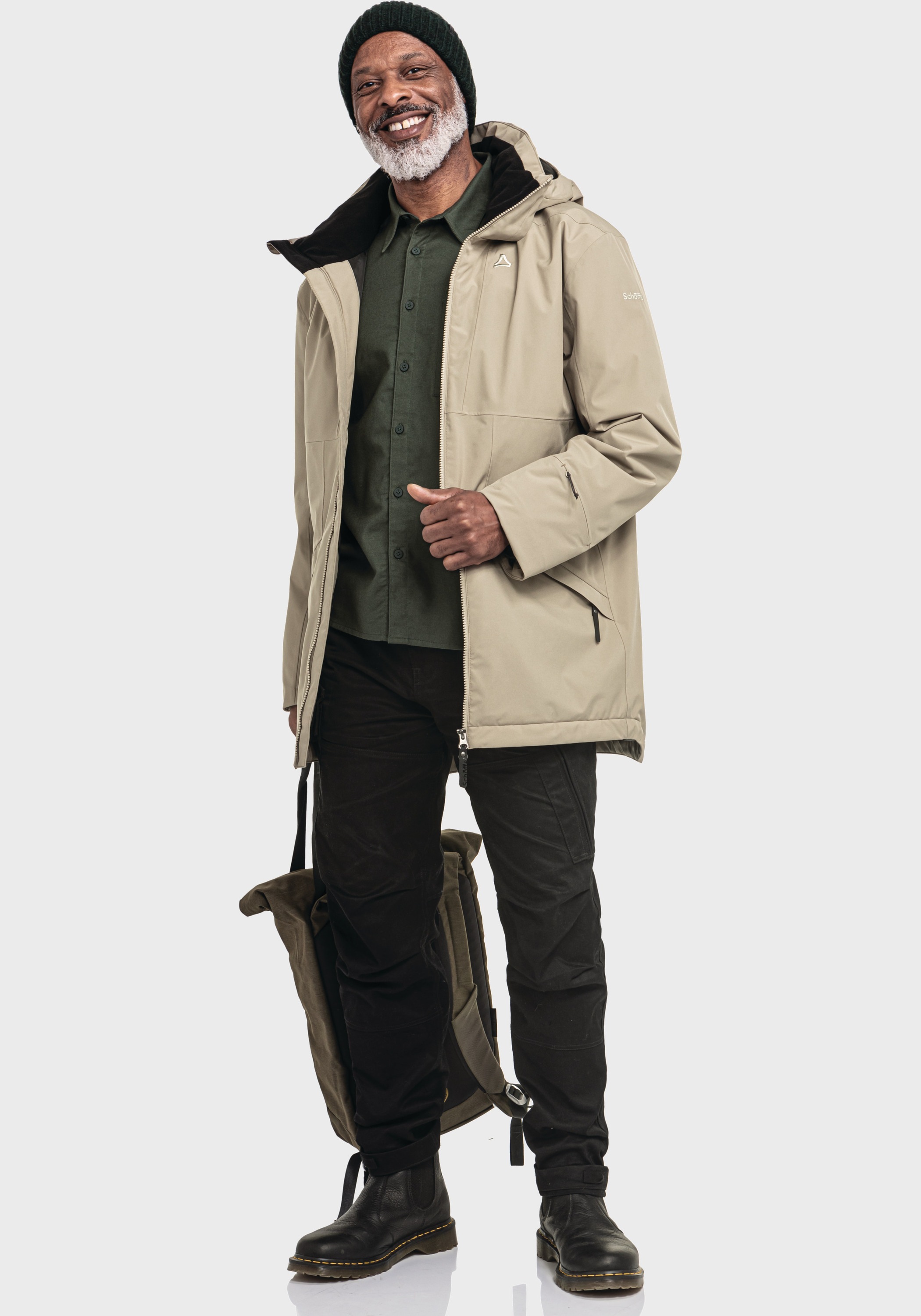 Schöffel Langjacke »Urban Ins Parka Style Malkay MNS«, mit Kapuze