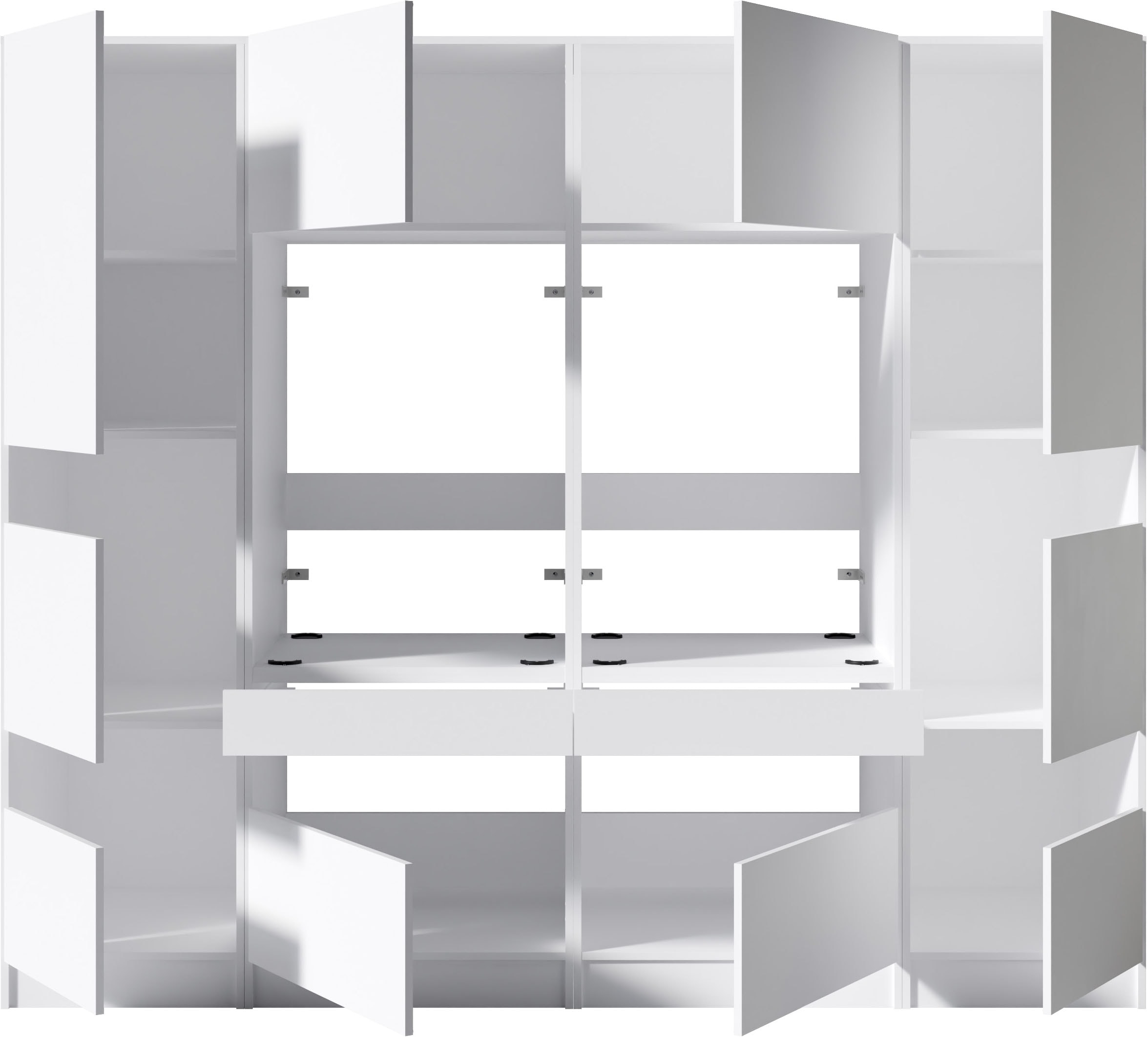 BASIC by Balculina Mehrzweckschrank-Set »Washhome B/T/H 236x68x200 cm« 4 Stk. tlg.