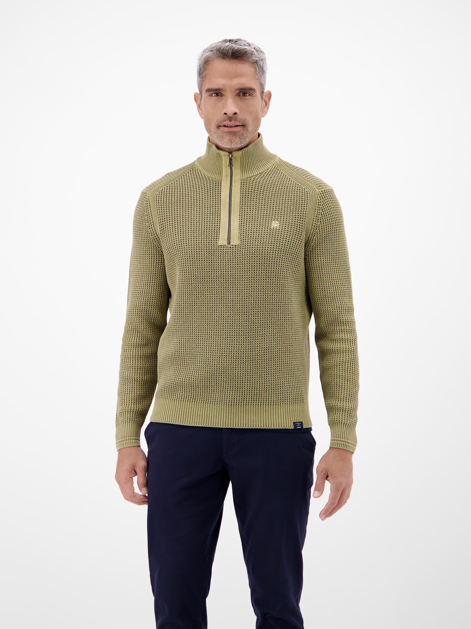 LERROS Strickpullover »Herren Troyer in Strukturqualität«