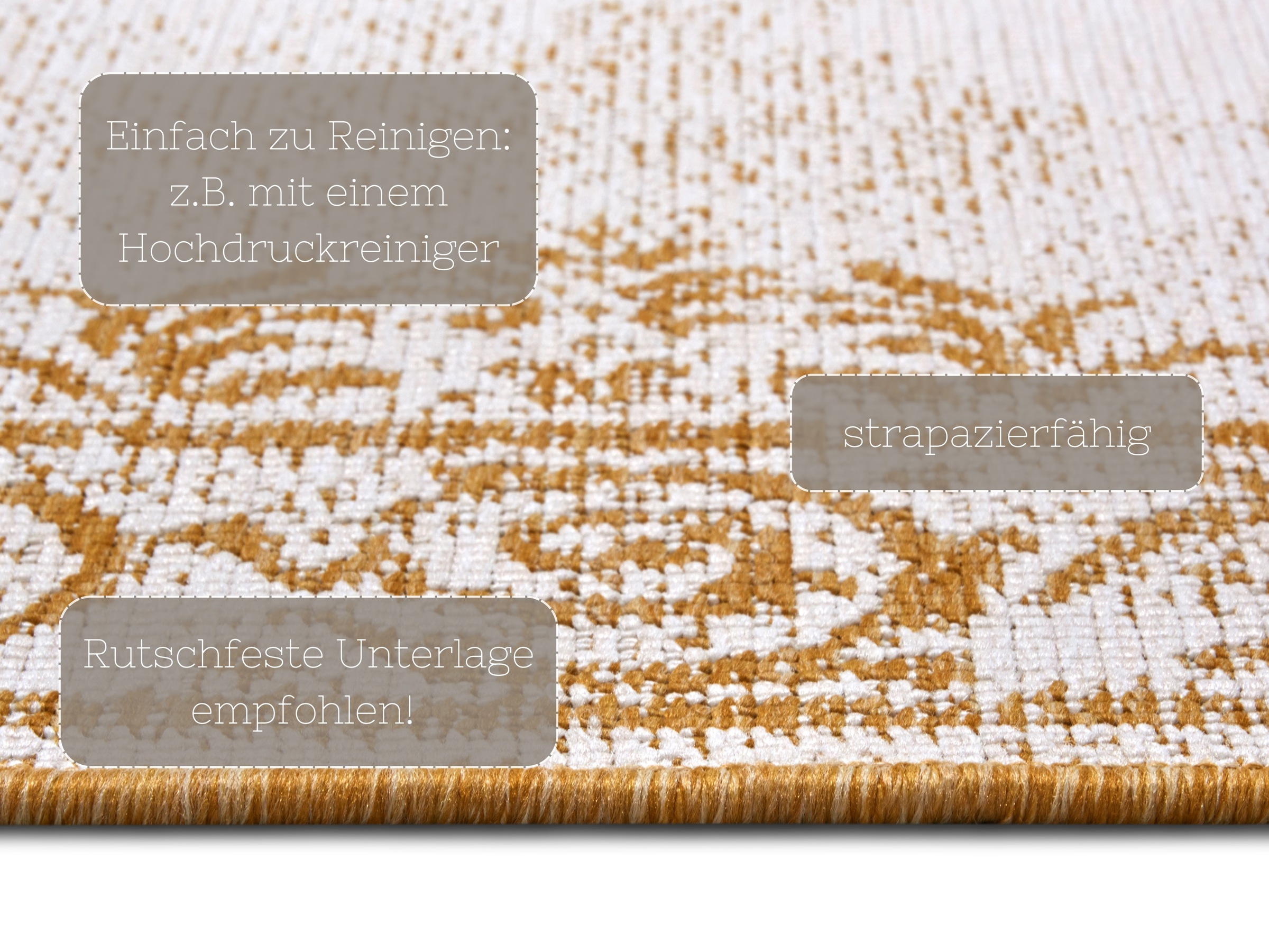 HANSE Home Teppich »CEBU Wendeteppich«, rechteckig, 5 mm Höhe, In-& Outdoor, Wetterfest, Balkon, Wohnzimmer, Wasserfest, Orientalisch