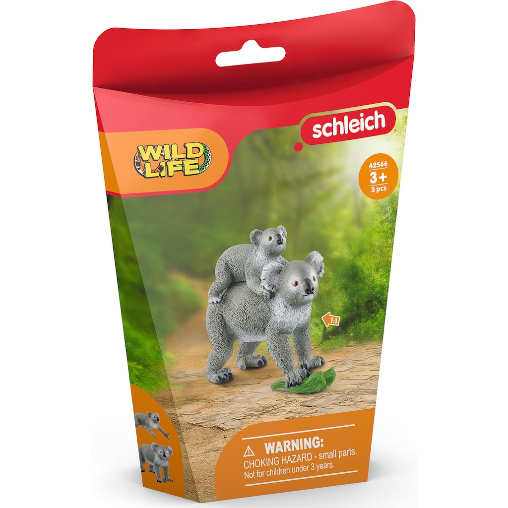 Schleich® Spielfigur »WILD LIFE, Koala Mutter mit Baby (42566)«