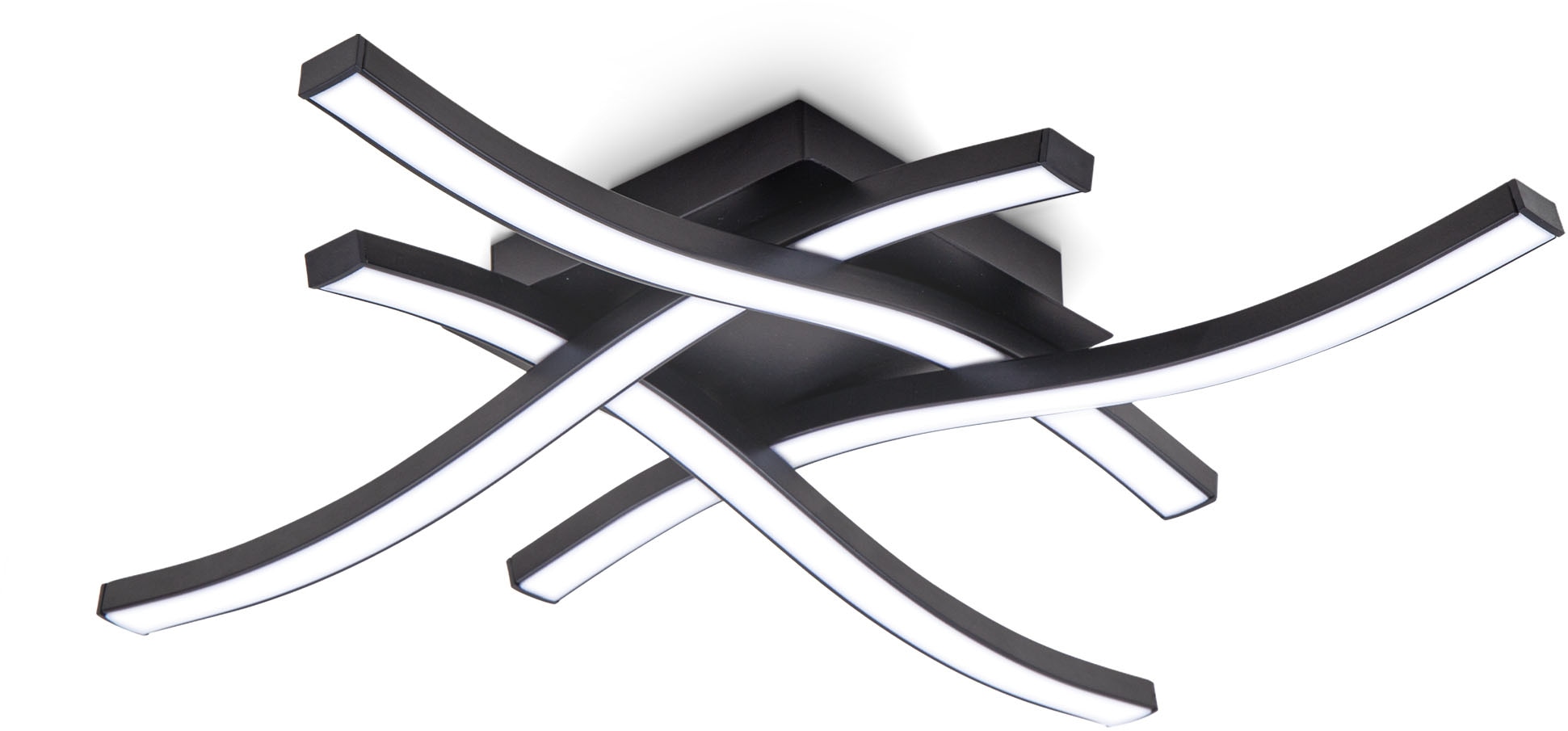 B.K.Licht LED Deckenleuchte »BKL1431 LED Deckenlampe, Wohnzimmerlampe, Deckenstrahler« LED-Modul 1 Stk. Neutralweiß 4.000K, 2.200Lm, 20 Watt, IP20  42,5x42,5x7 cm, Schwarz