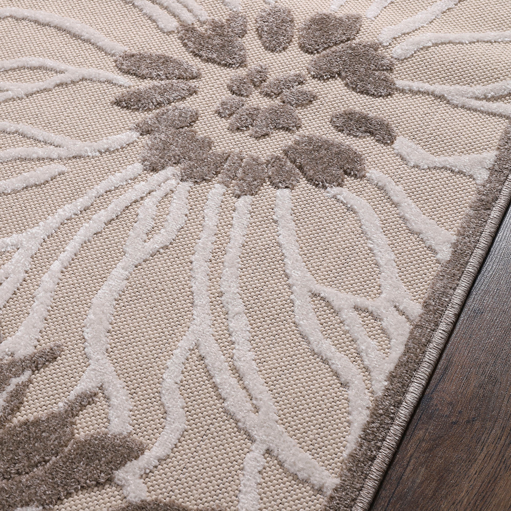 Sanat Teppich »Floral 2 Outdoor«, rechteckig, 6 mm Höhe, In- und Outdoor geeignet, Blumen, Balkon, Terrasse, Außenbereich