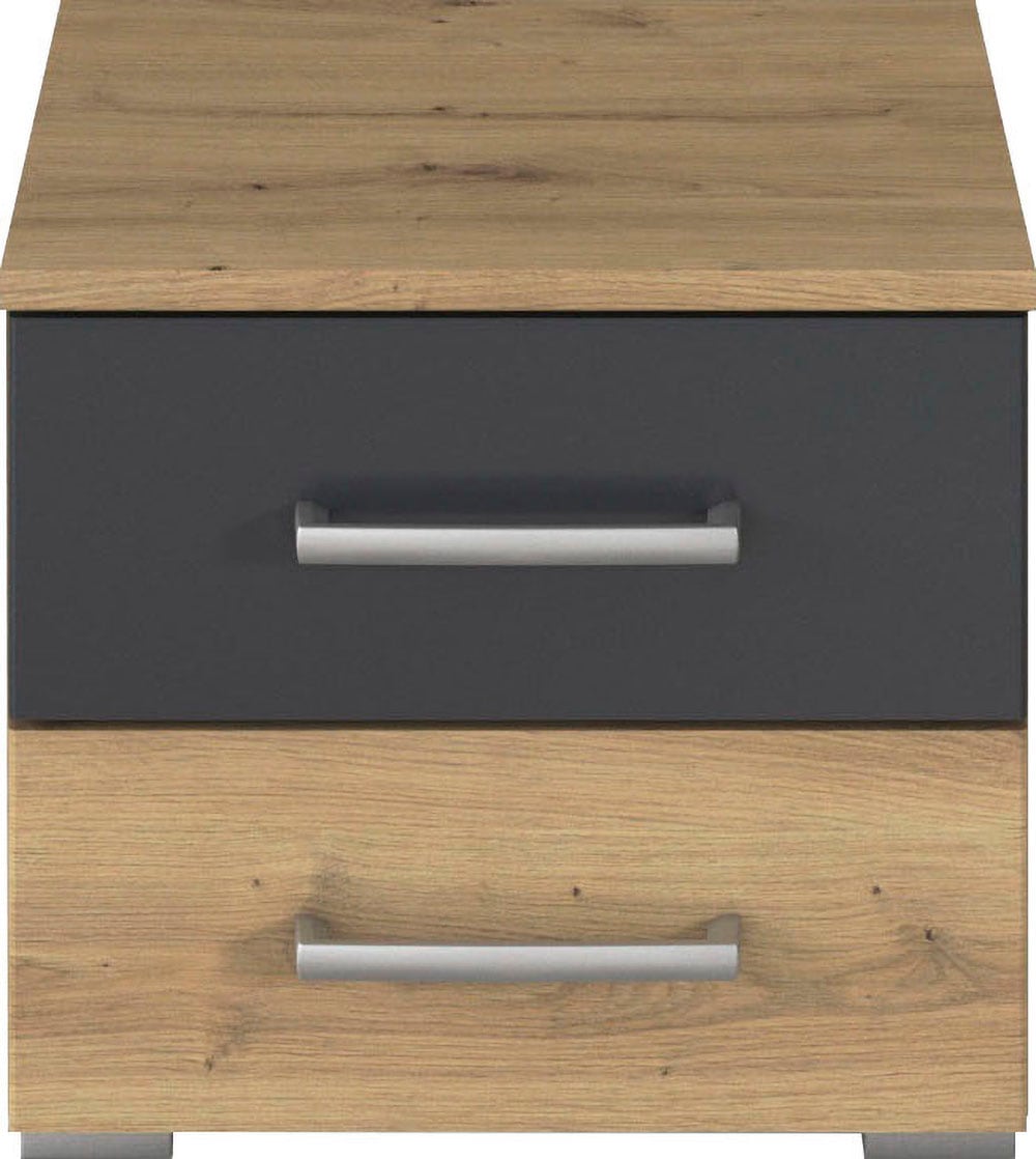 rauch Nachtkommode »Nachttisch Nachtkonsole Beistelltisch Kommode Sideboard BURANO«, mit farblich abgesetzter Schublade MADE IN GERMANY