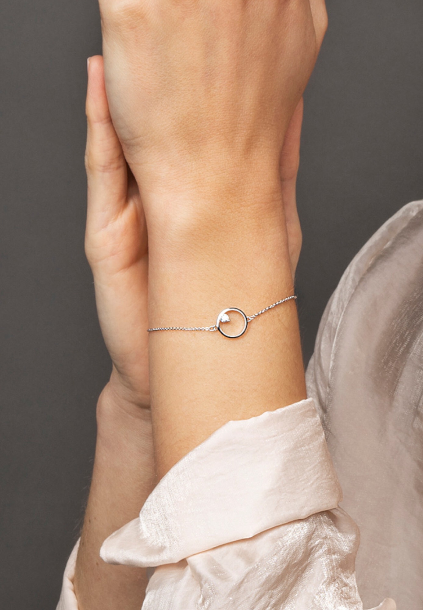 ONE ELEMENT Silberarmband »Zirkonia Armband aus 925 Silber  19 cm«