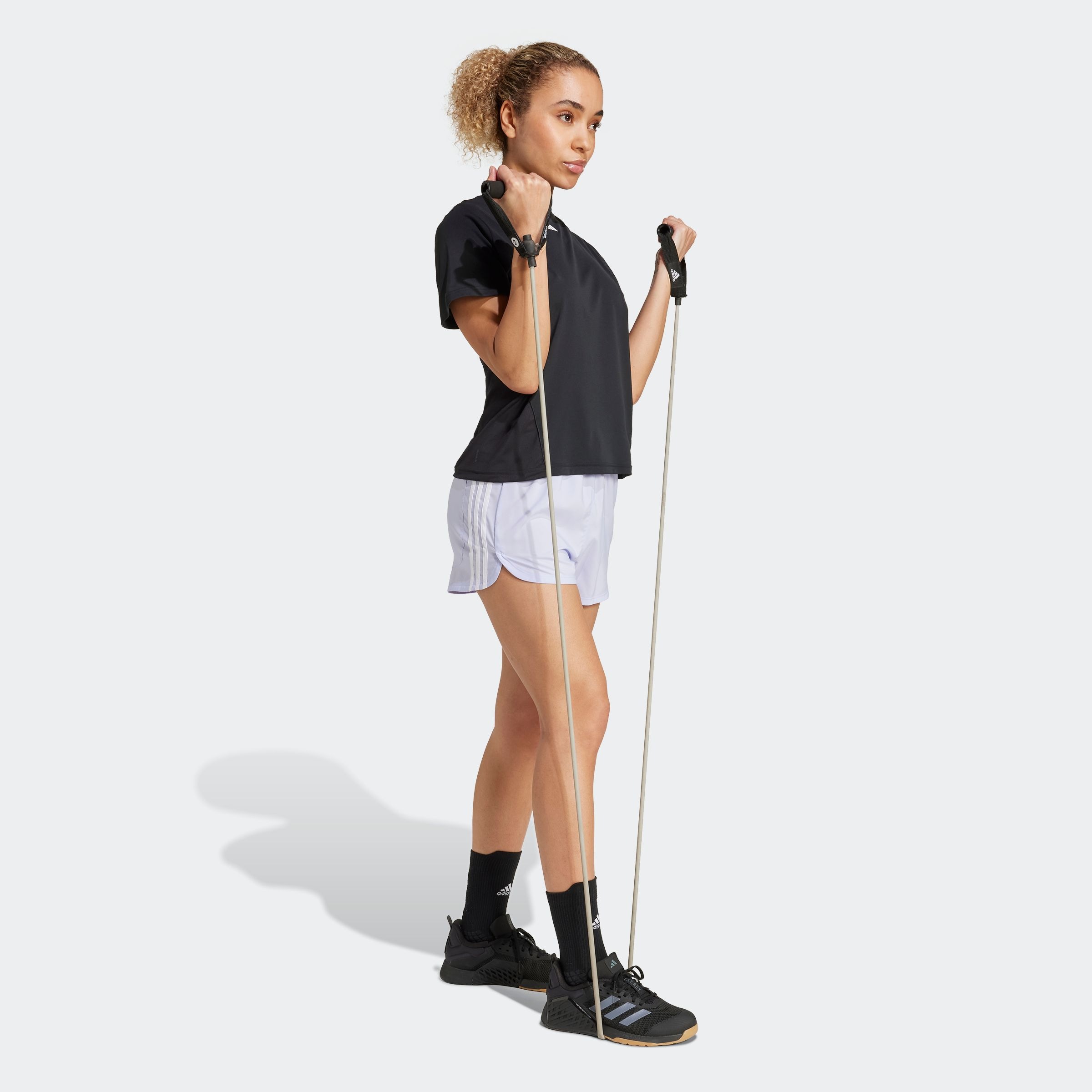 adidas Performance Shorts »PACER WVN HIGH«, (1 tlg.), Woven Trainingsshorts mit hohem Bund