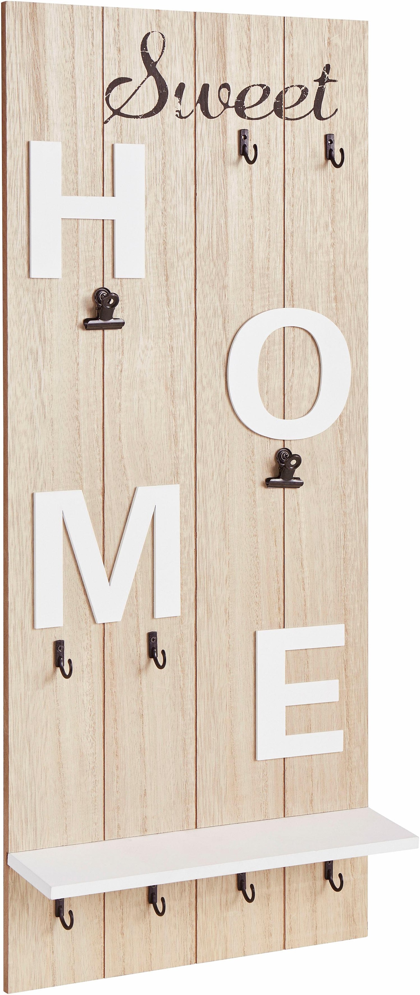 OTTO home Garderobenleiste »Sweet Home« Höhe 70 cm