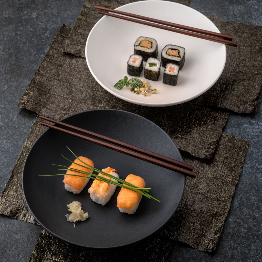 Villeroy & Boch Schale »Schale flach Manufacture Rock ø 23,5 cm 6er Set schwarz«