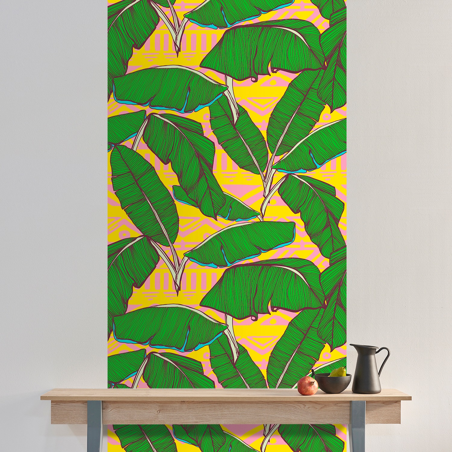 queence Vinyltapete »Emery« Motiv | bedruckt | botanisch | geblümt | gemustert | natürlich glatt 90x250cm, selbstklebend, kinderleichte Anbringung, , Sticker