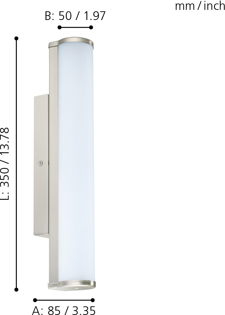 EGLO LED Bad-Wandleuchte »CALNOVA«, Schutzart IP44, inkl. LED Leuchtmodul
