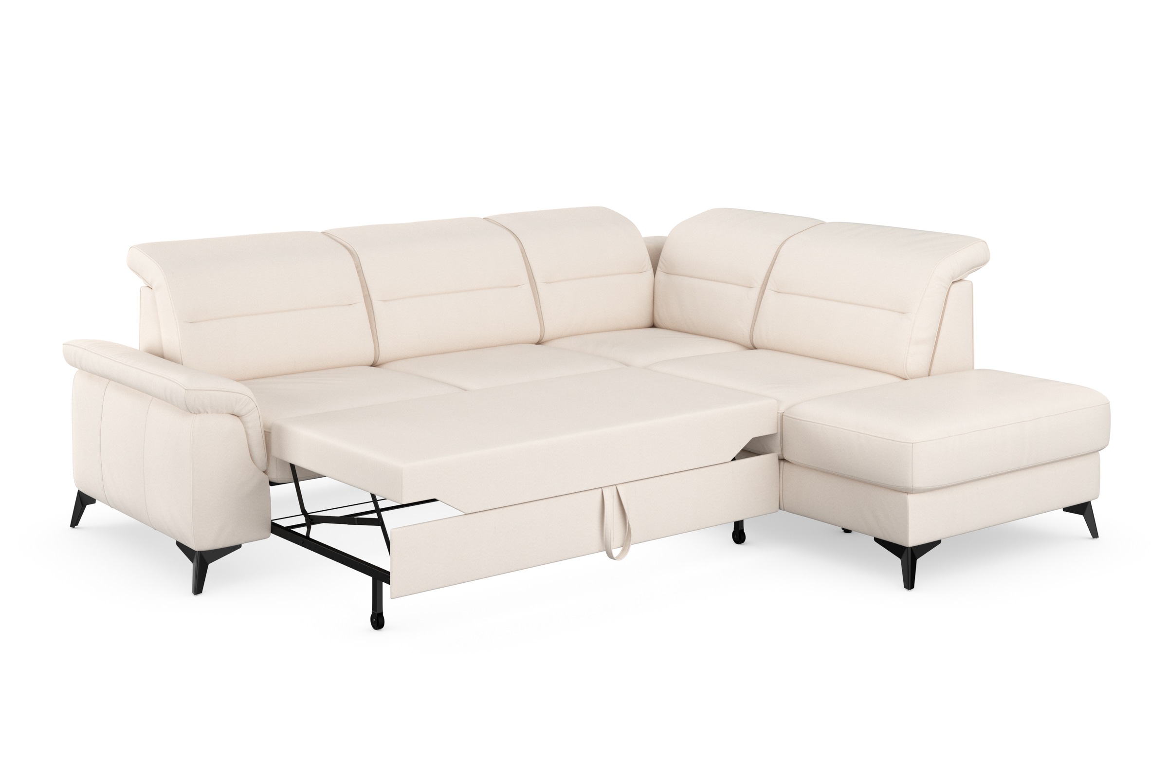 sit&more Ecksofa »Sinatra L-Form«, mit Ottomane, optional mit Kopfteilverstellung und Armteilfunktion