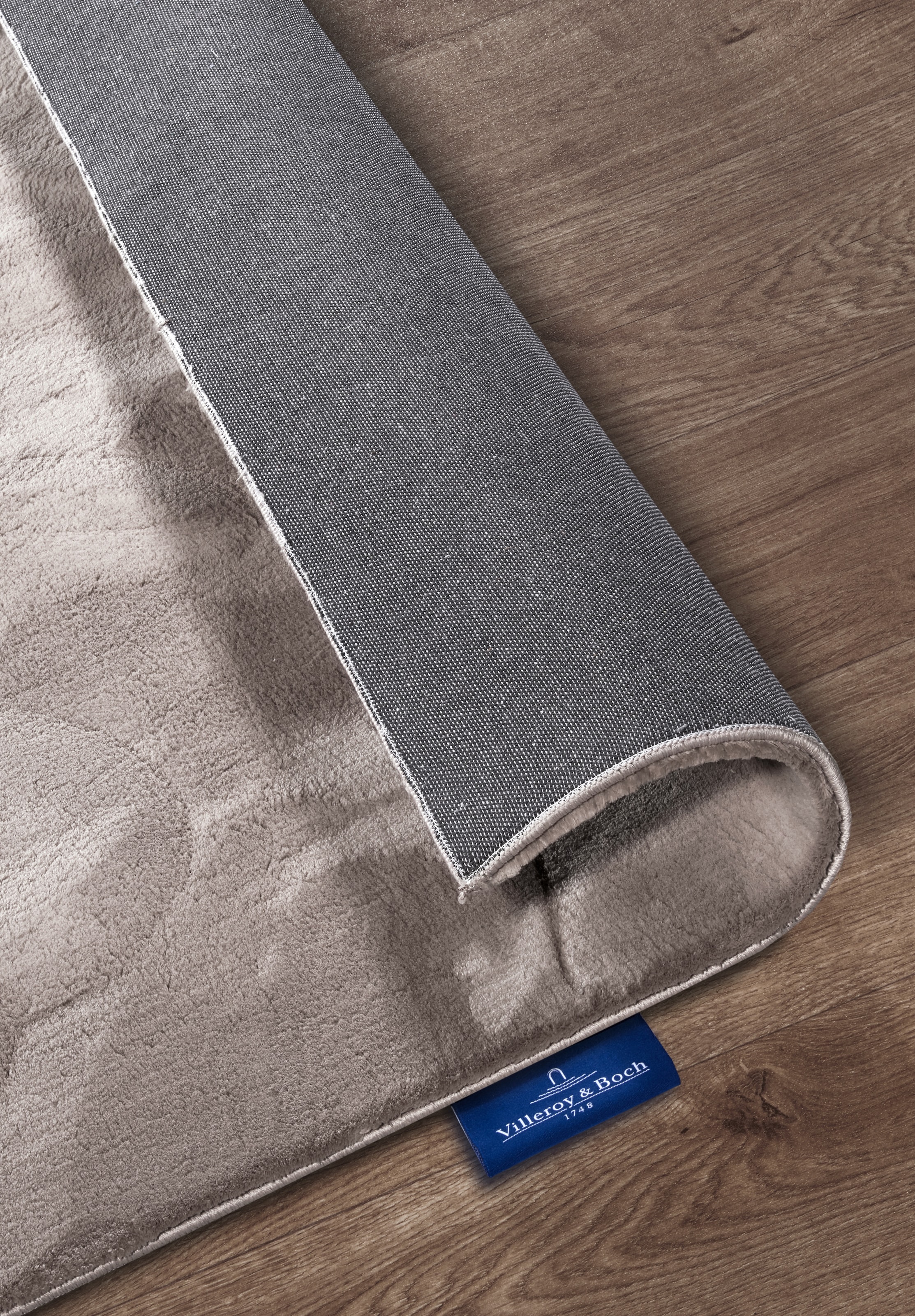 Villeroy & Boch Teppich »Leon«, rechteckig, 15 mm Höhe, Langflor, Shaggy, uni, flauschig weich, glänzend, Kaninchenfell Haptik