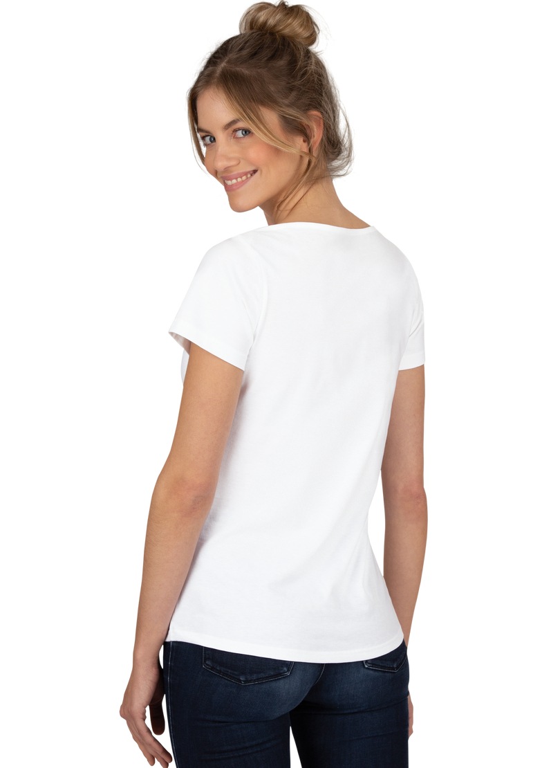 Trigema T-Shirt »TRIGEMA Schickes Damen T-Shirt in Öko-Qualität«, (1 tlg.)