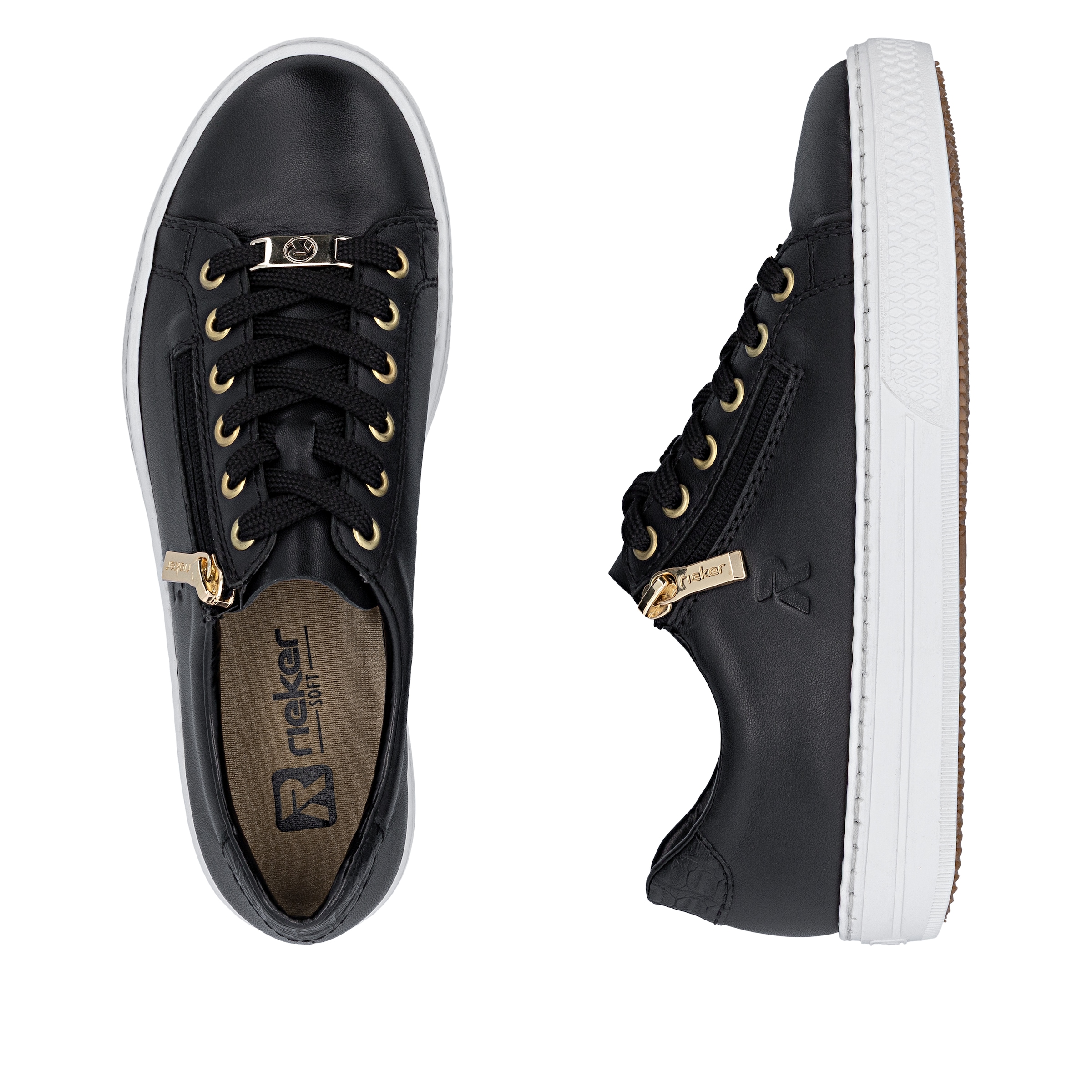 Rieker Sneaker  mit Memosoft-Innensohle, Freizeitschuh, Halbschuh, Schnürschuh