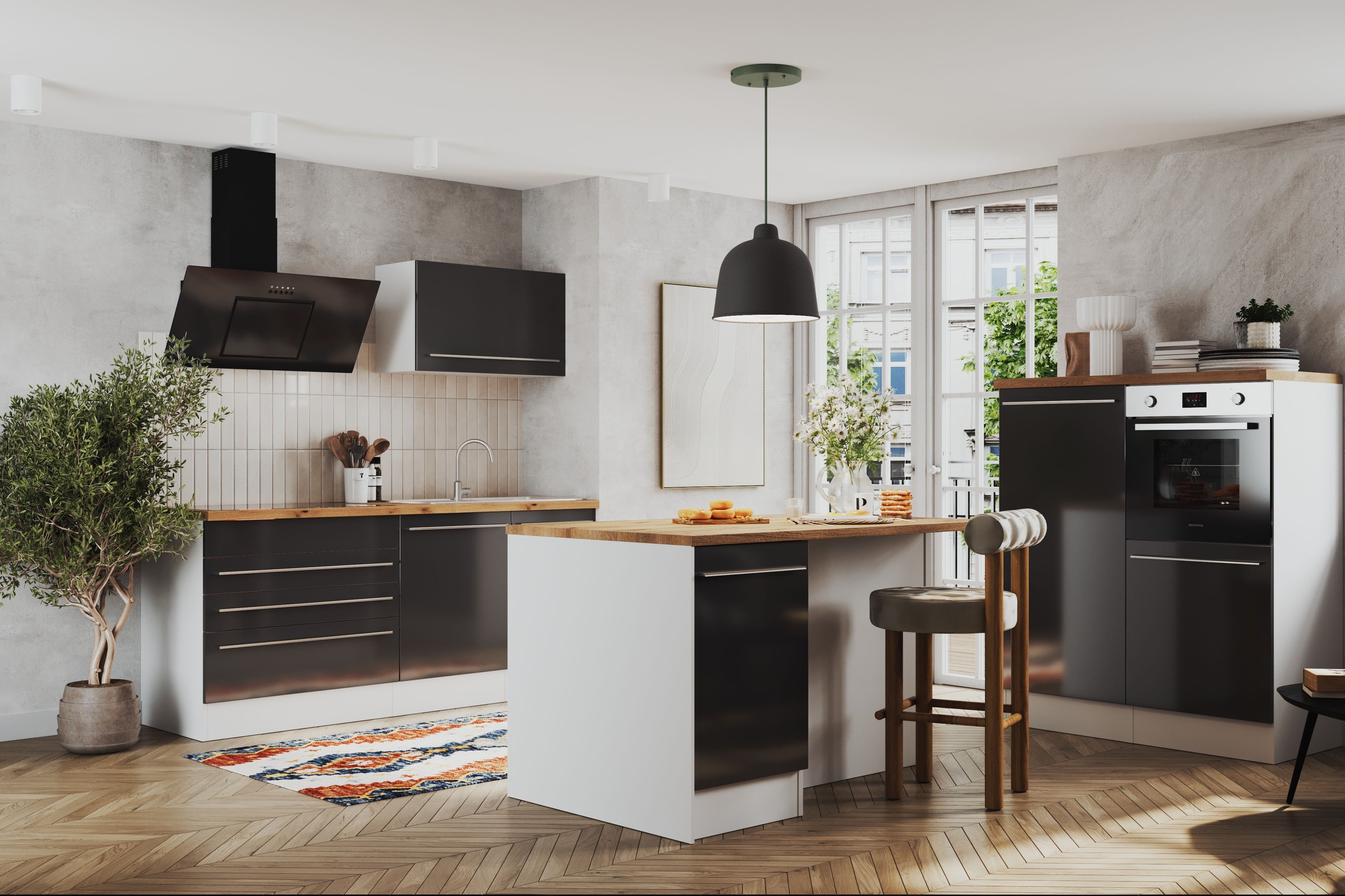 RESPEKTA Küchenzeile »Gabriel« Breite 320/150 cm mit Soft-Close in exklusiver Konfiguration für OTTO