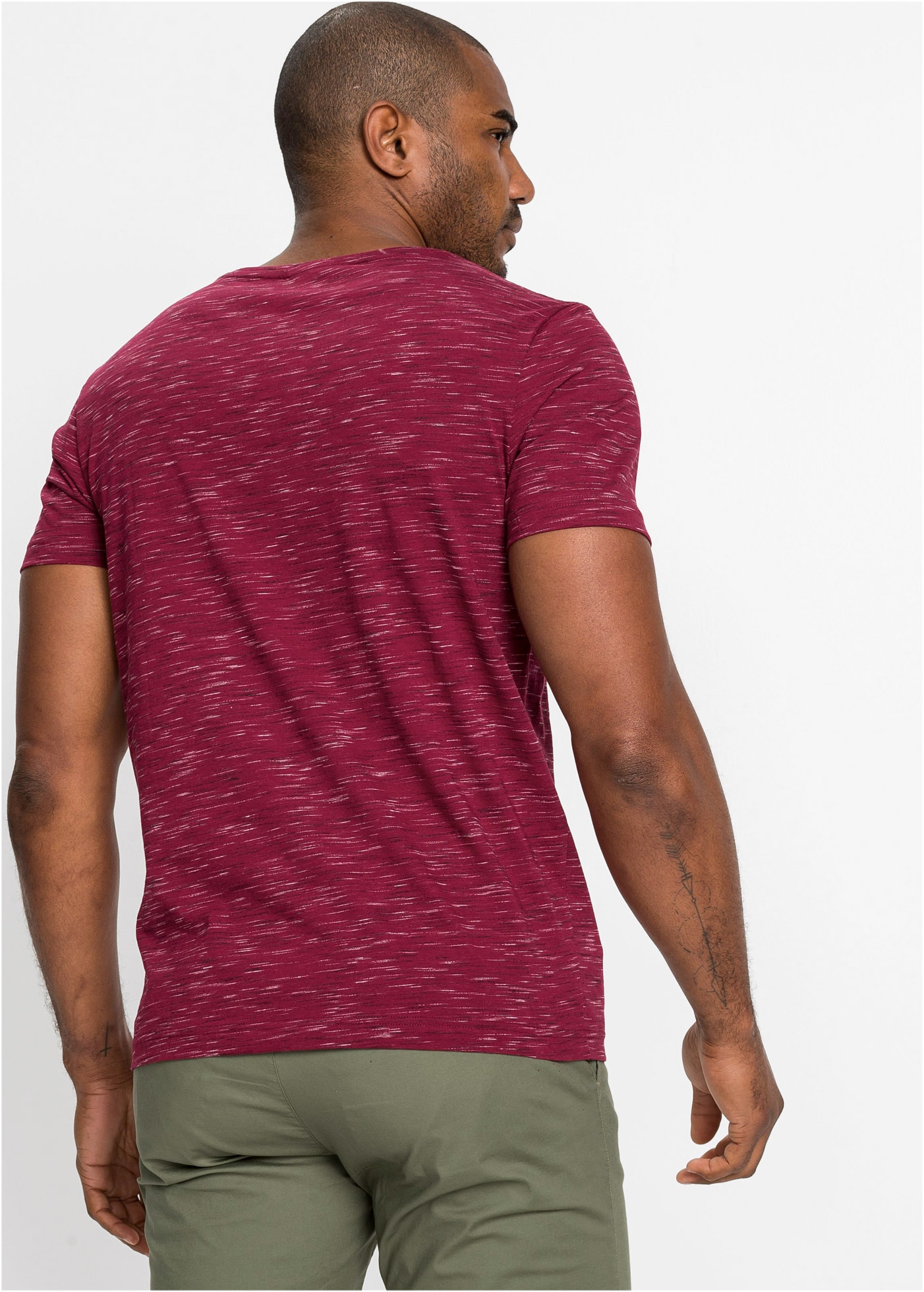 bonprix T-Shirt 1 lockere Passform, kurze Ärmel, mit Rundhalsausschnitt