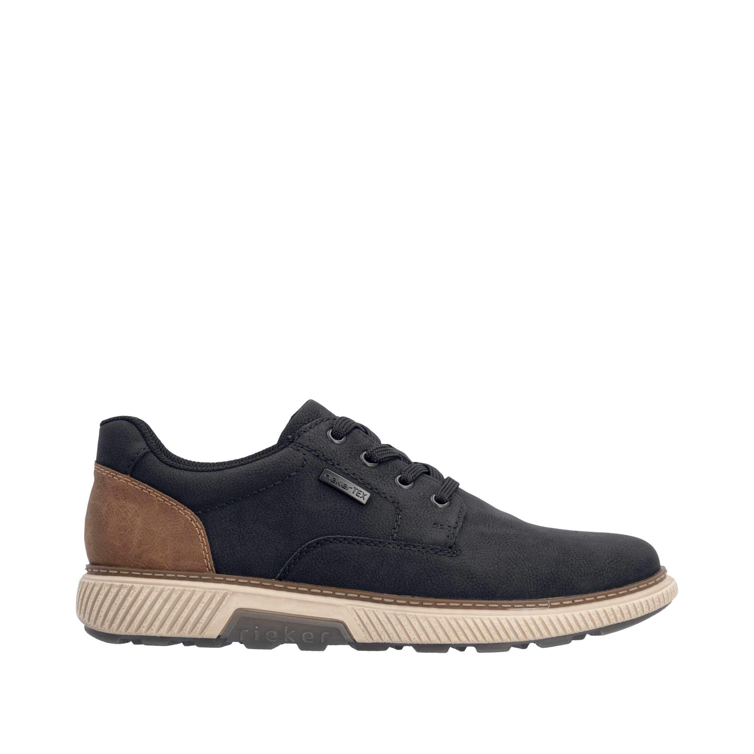 Rieker Sneaker  Halbschuh, Schnürschuh, Casual Sneaker mit weichem Schaftrand, TEX