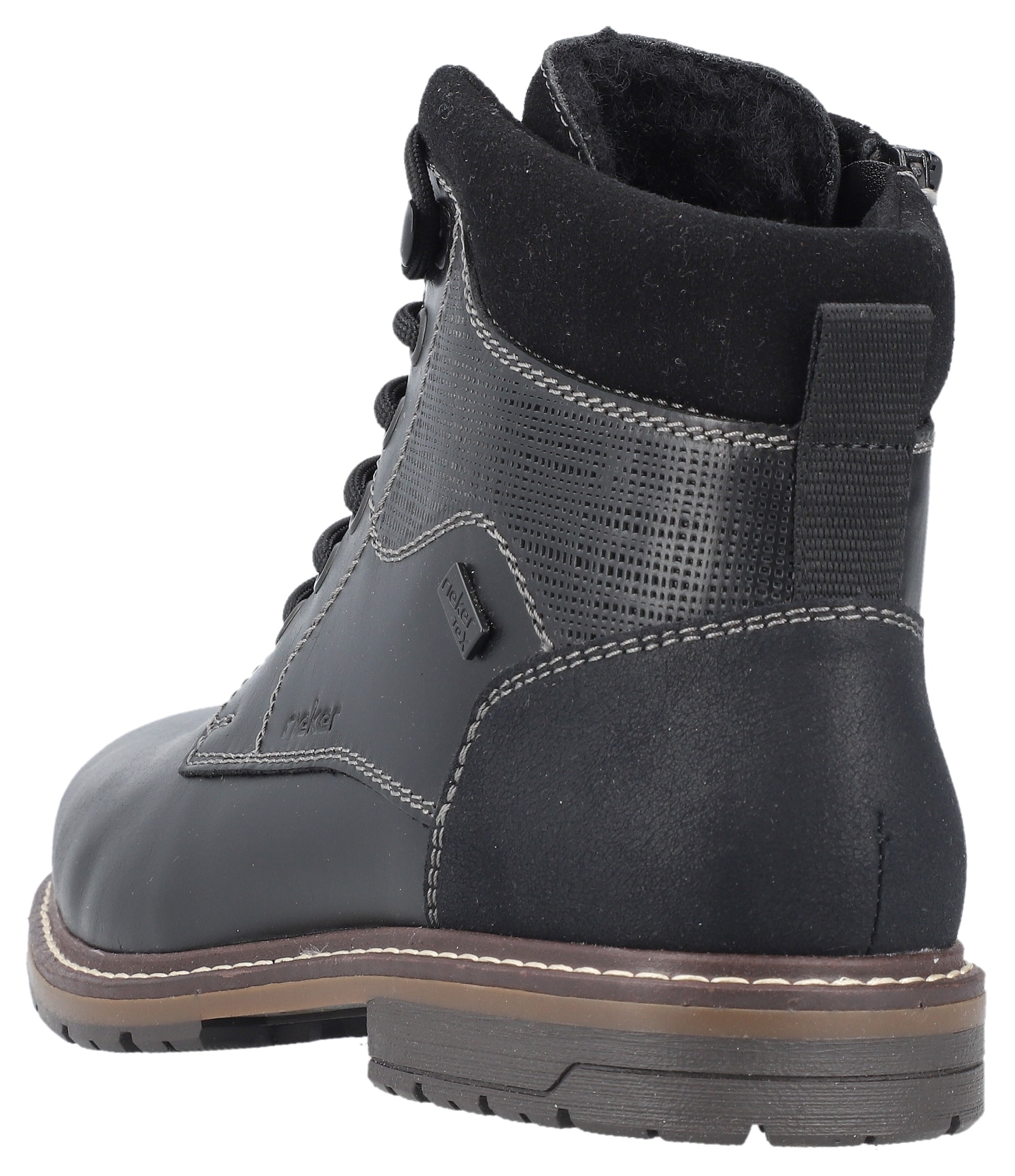 Rieker Winterstiefelette, Schnürstiefel, Business Schuh mit wasserabweisender TEX-Membran