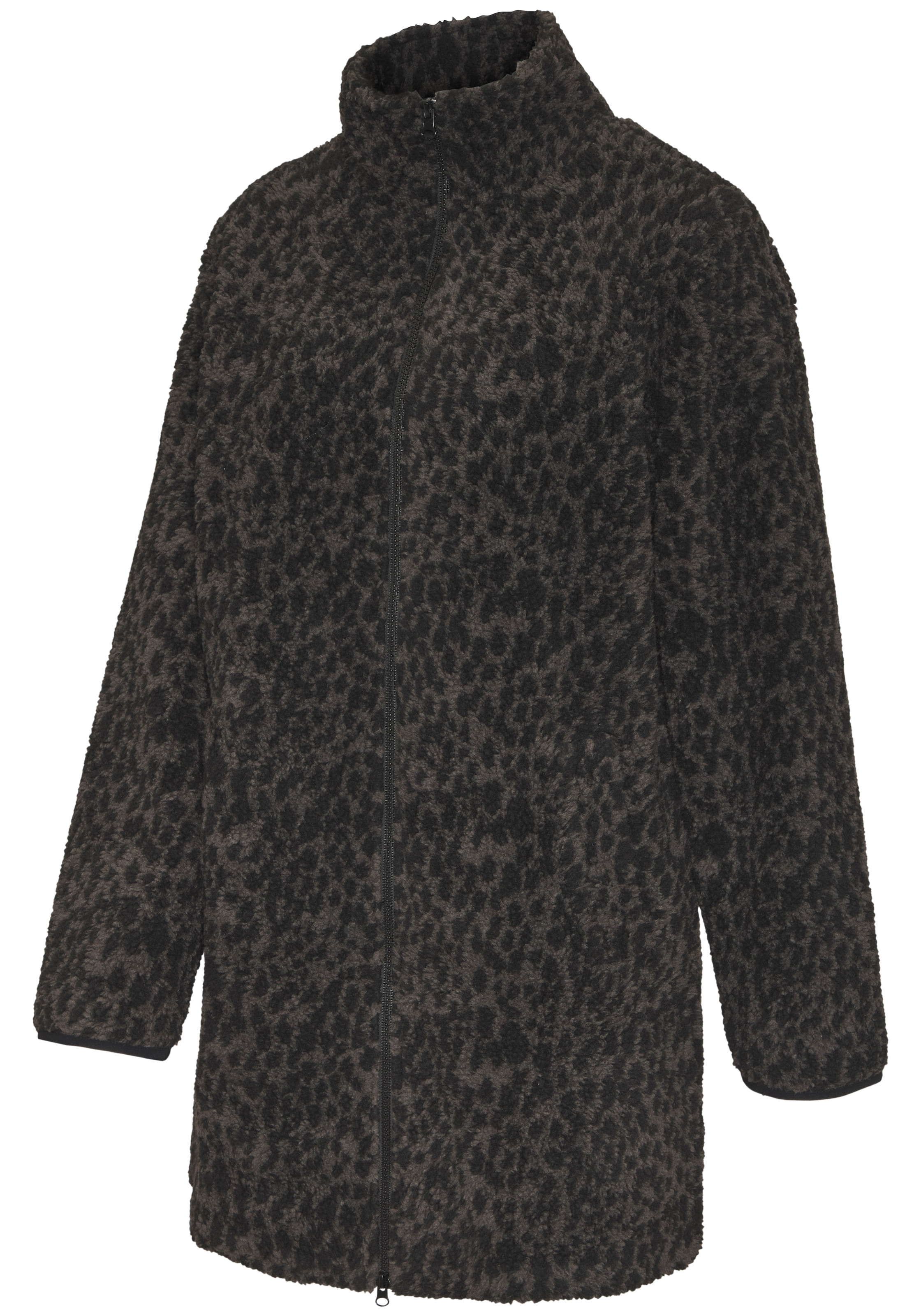 LASCANA Fleecejacke mit  elegentem Leomuster
