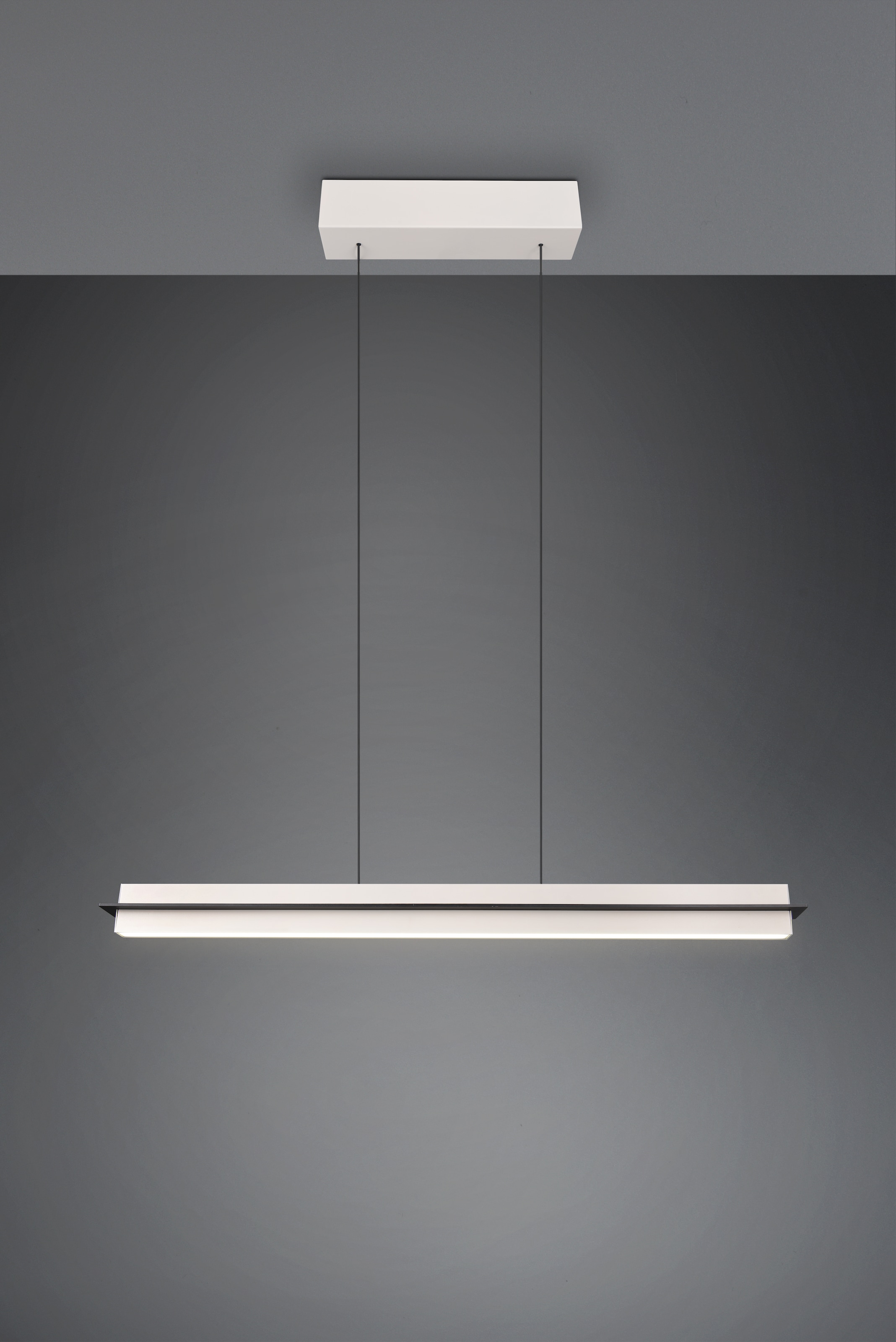 TRIO Leuchten LED Pendelleuchte »EMERSON, LED Hängeleuchte höhenverstellbar, 4-Stufen Touch Dimmer« LED-Board 1 Stk. Farbwechsler | warmweiß - kaltweiß Lichtfarbe einstellbar 2700-5000K warm- bis kaltweiß, Höhe max 150 cm