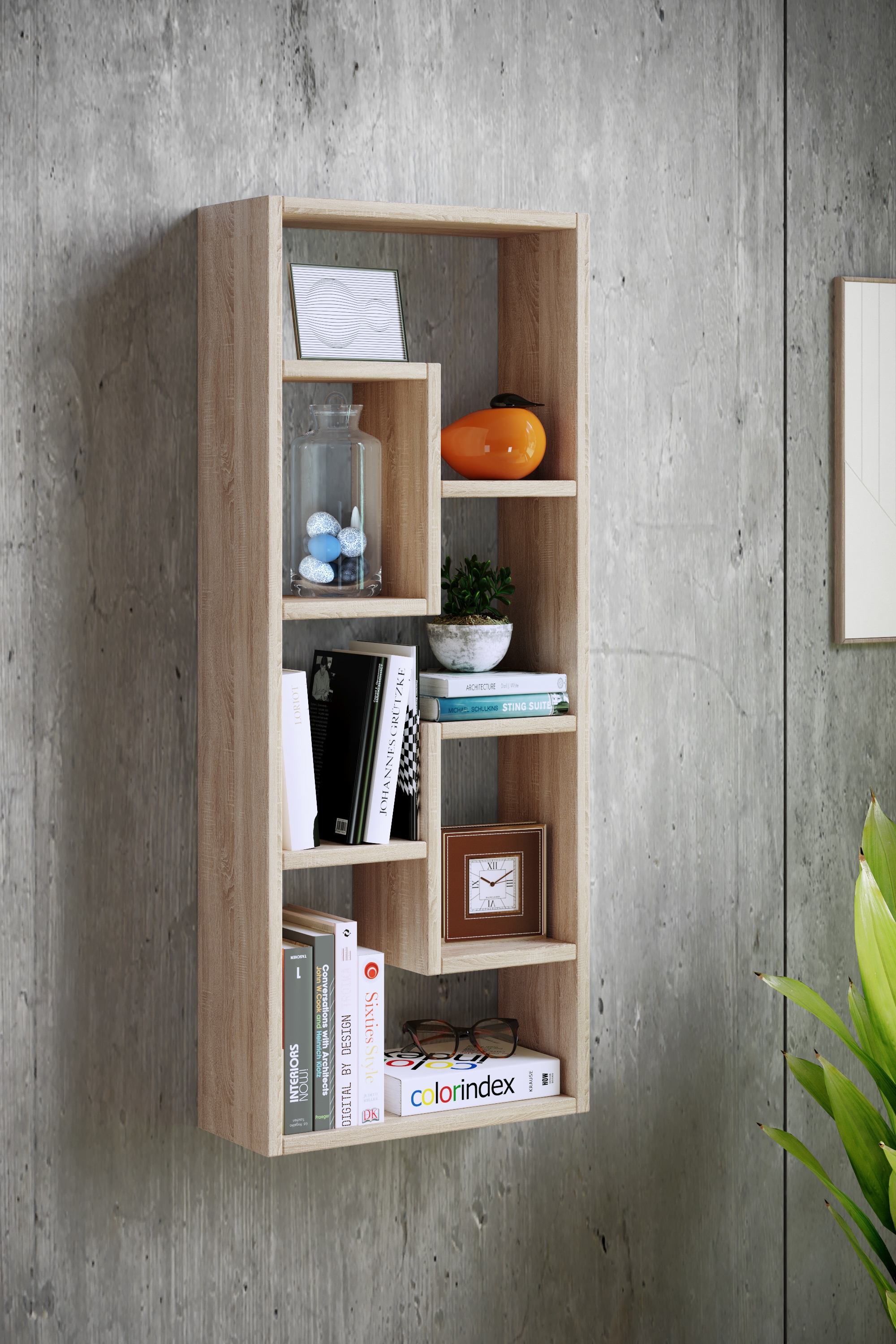 VCM Wandregal »Holz Wandregal Wandboard Hängeregal Board Vilota«
