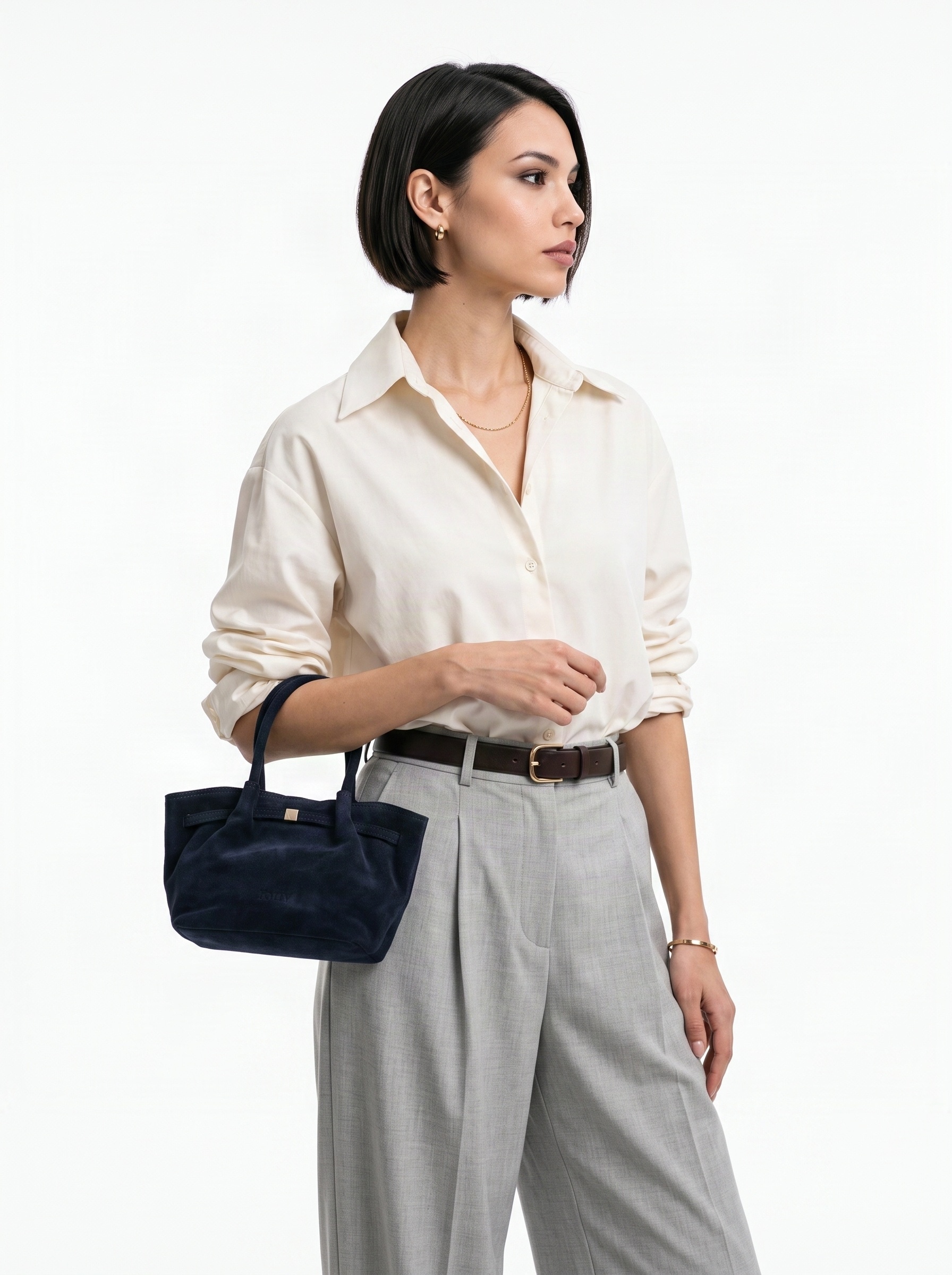 forty° Henkeltasche »FORTY° Damen MARVEZZA - S echt Leder, Made in Italy« echt Leder, Made in Italy