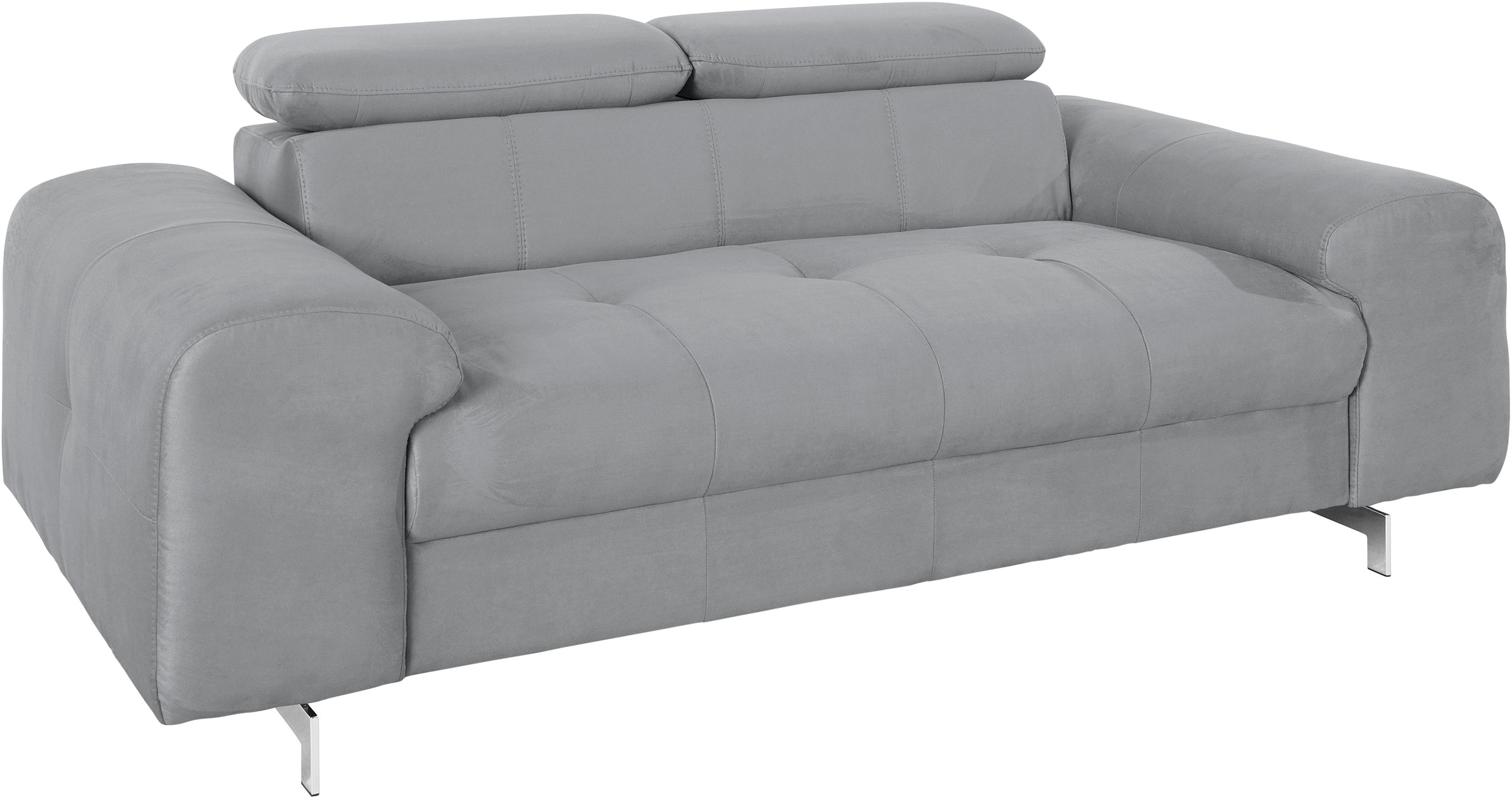 COTTA 2-Sitzer »Chef« Big-Sofa mit Kopfteilverstellung, edle Metallkufen