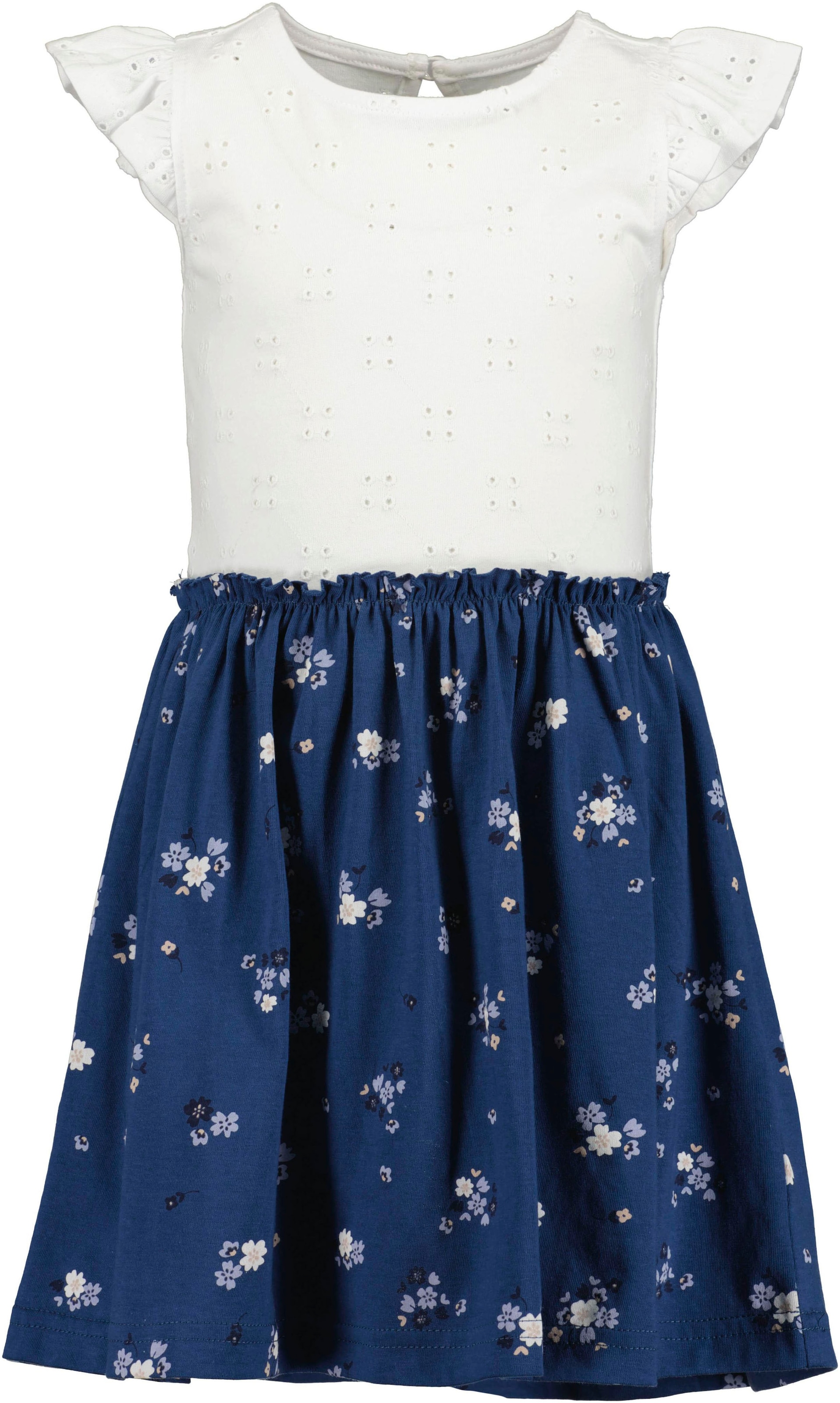 Blue Seven Shirtkleid 1 tlg. tlg. im Oberteil im tollen Lochstickerei-Look