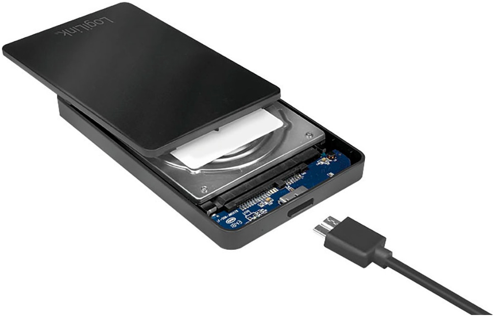 LogiLink HDD-Festplatte »USB 3.0 Gehäuse für 2,5" SATA HDD/SSD«, 2,5 Zoll, Anschluss USB 3.0