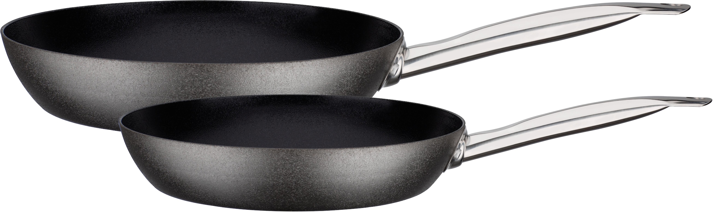 Gsw Pfannen-Set »Avanti« Karbon-Stahl Set in grau, Größe Ø 28 cm