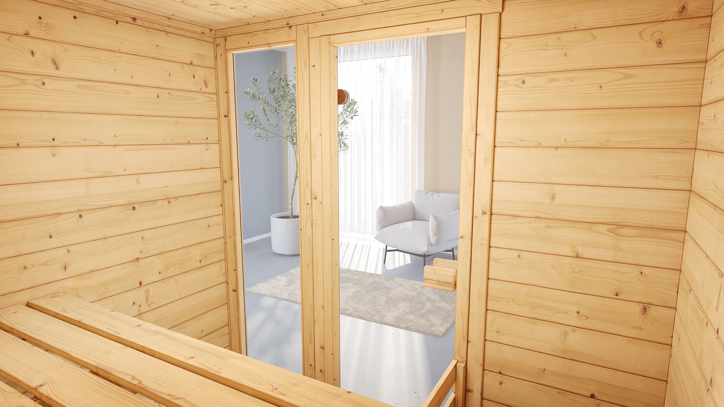 weka Sauna »Valida«, 7,5 kW Bio-Ofen mit digitaler Steuerung