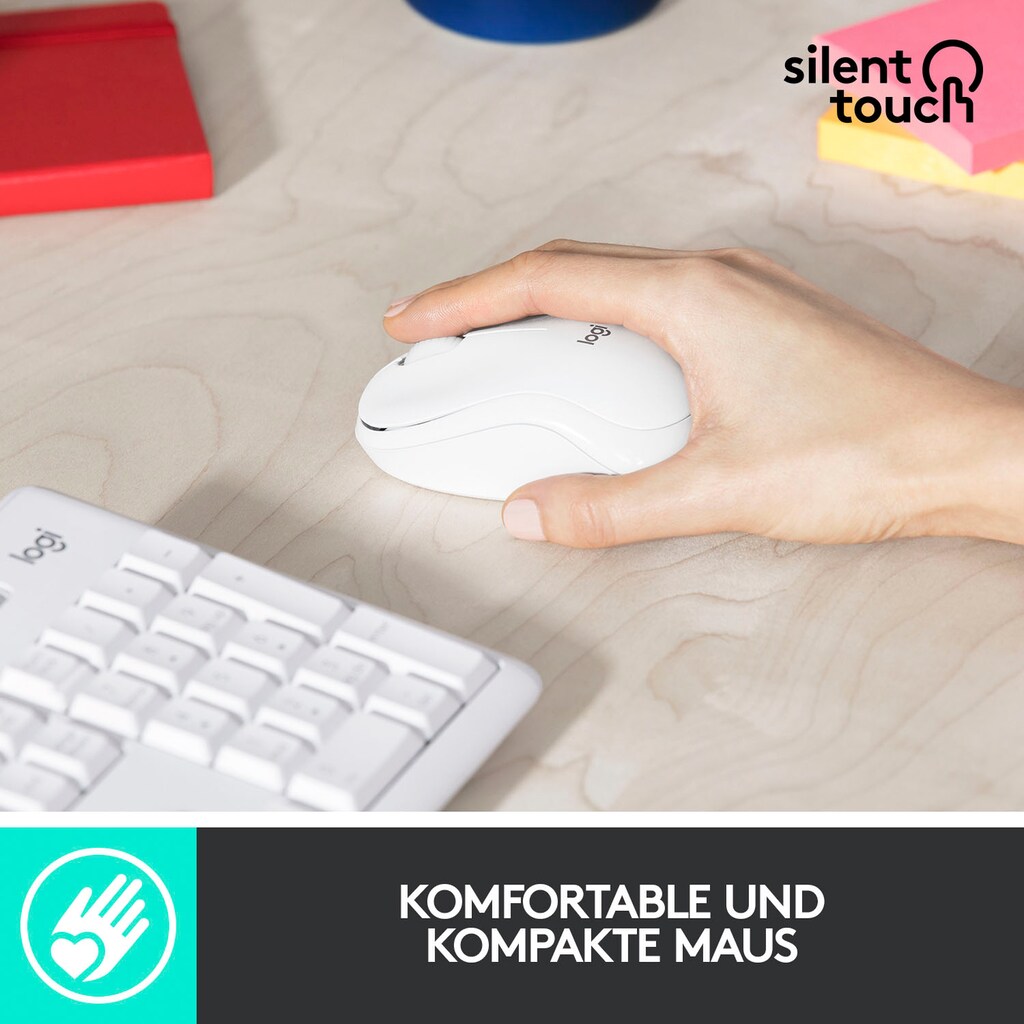 Logitech Tastatur- und Maus-Set »MK295 Silent Wireless Combo«