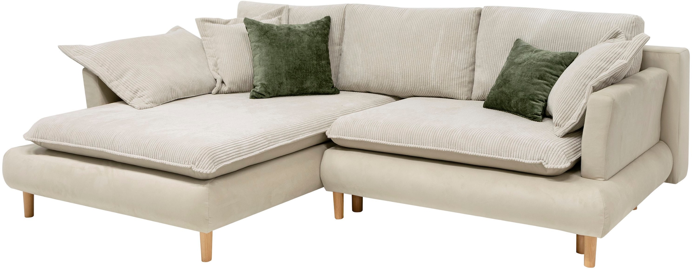 COLLECTION AB Ecksofa »Mandela L-Form«, mit Bettfunktion und Bettkasten