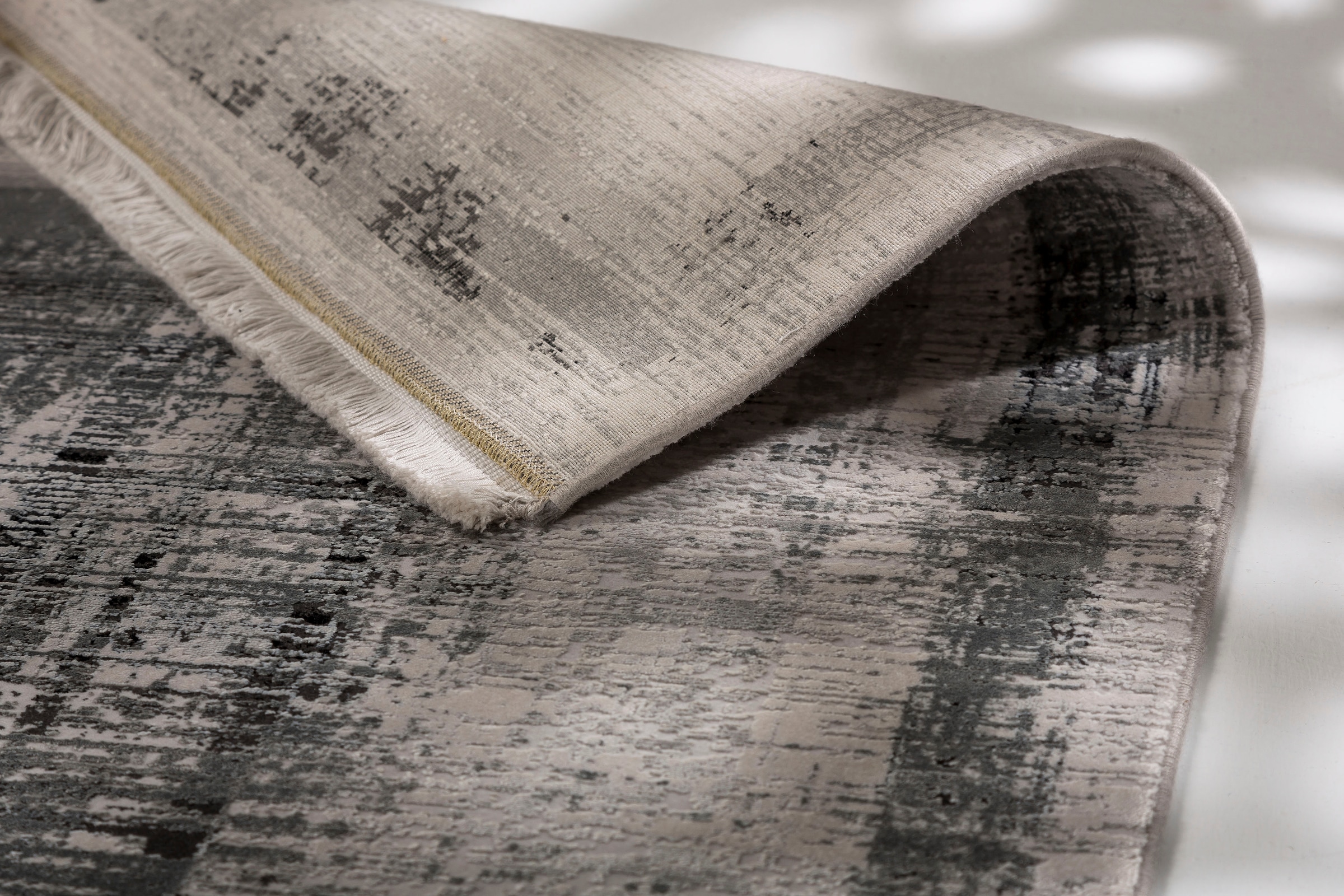 ASTRA Teppich »Gravina 223« rechteckig 8 mm Höhe eleganter seidiger Flor, Viskoseteppich, Hoch-Tief-Struktur