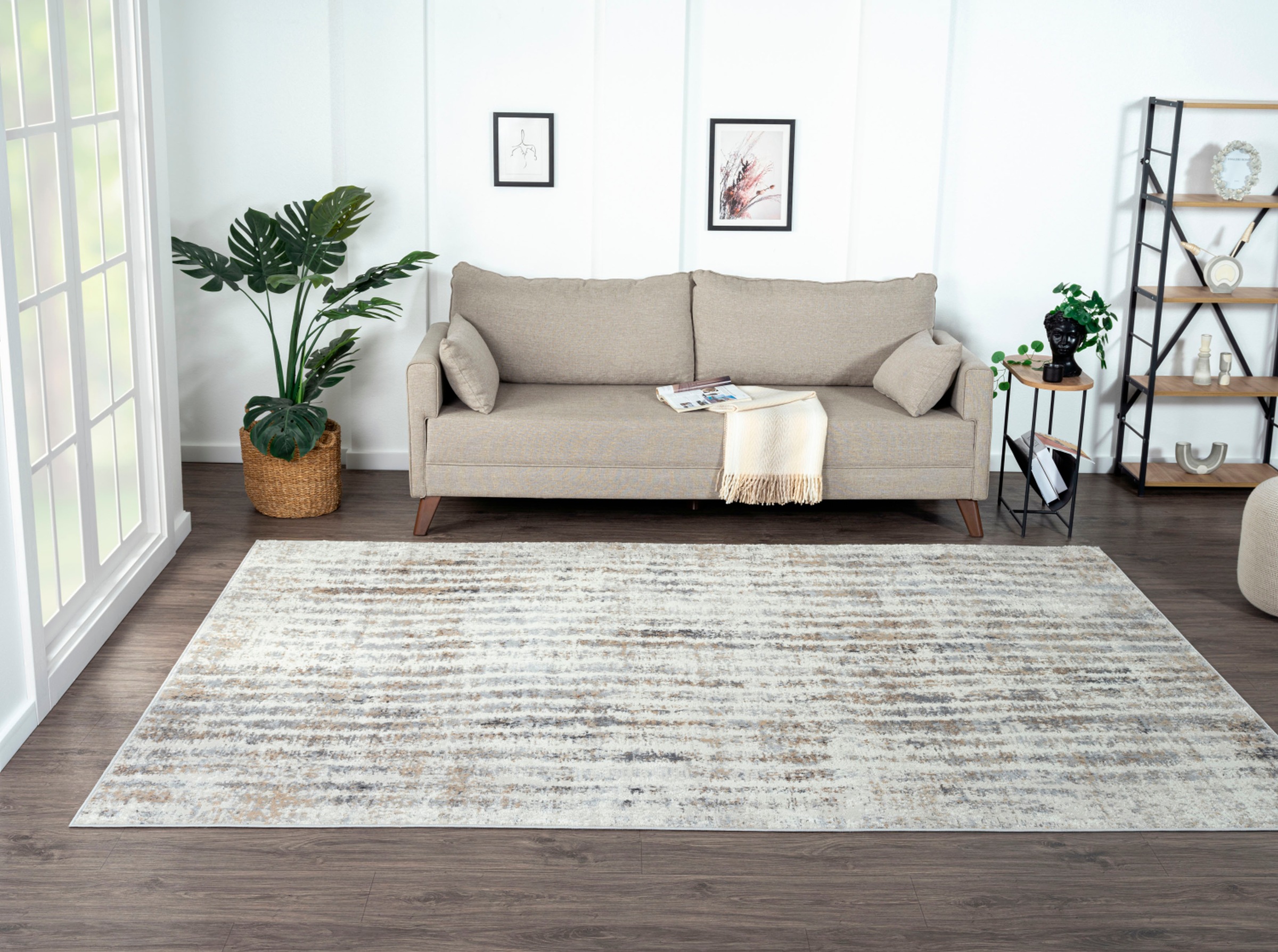 Myflair Möbel & Accessoires Teppich »My Soul«, rechteckig, 8 mm Höhe, Kurzflor, Scandi-Design, besonders weich durch Microfaser