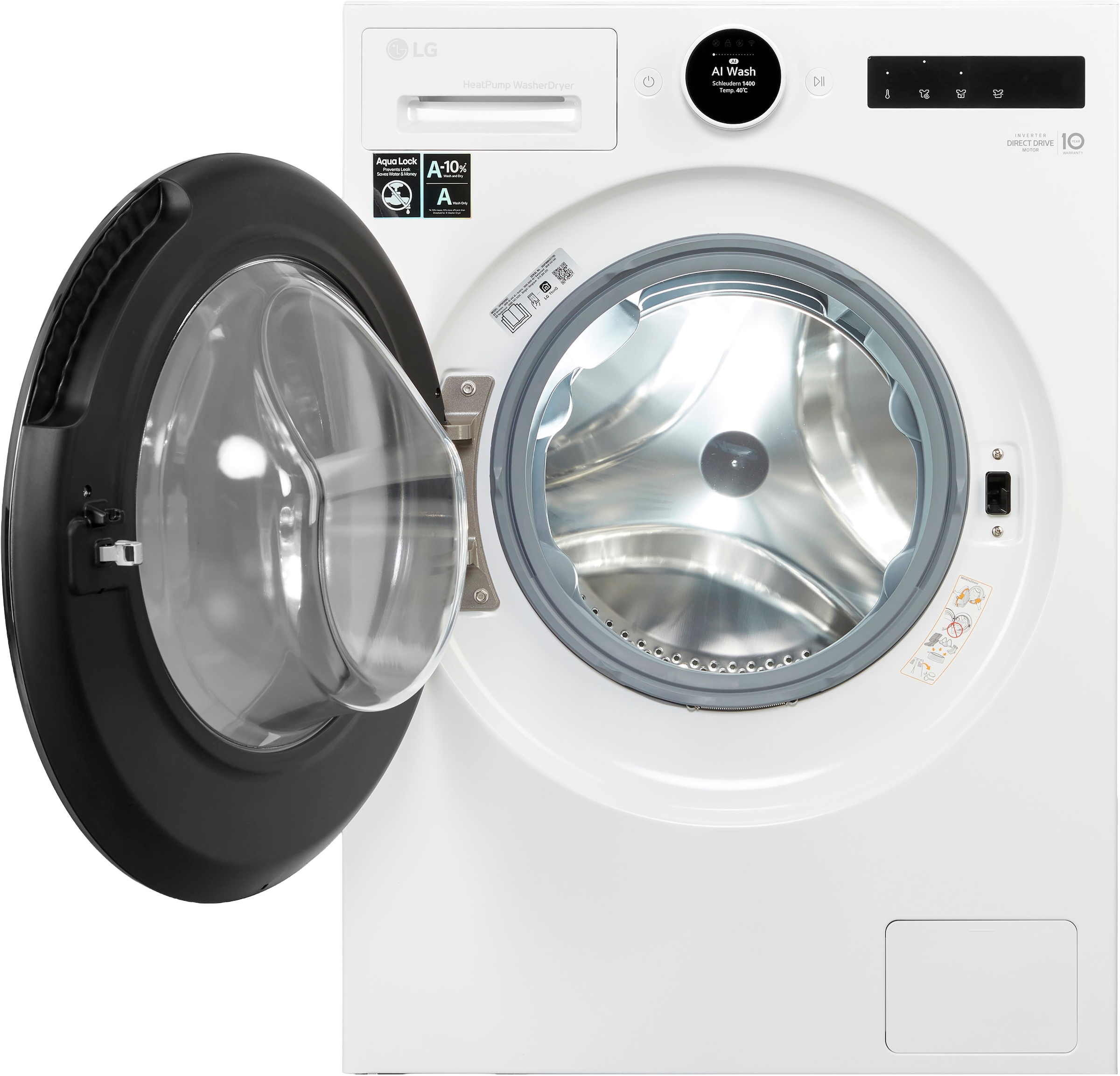 LG Waschtrockner »HPWD096C« X-Serie 9 kg /6 kg 70 dB(A) Energieklasse A, AI Wash&Dry, ThinQ-App inkl. Programm-Download