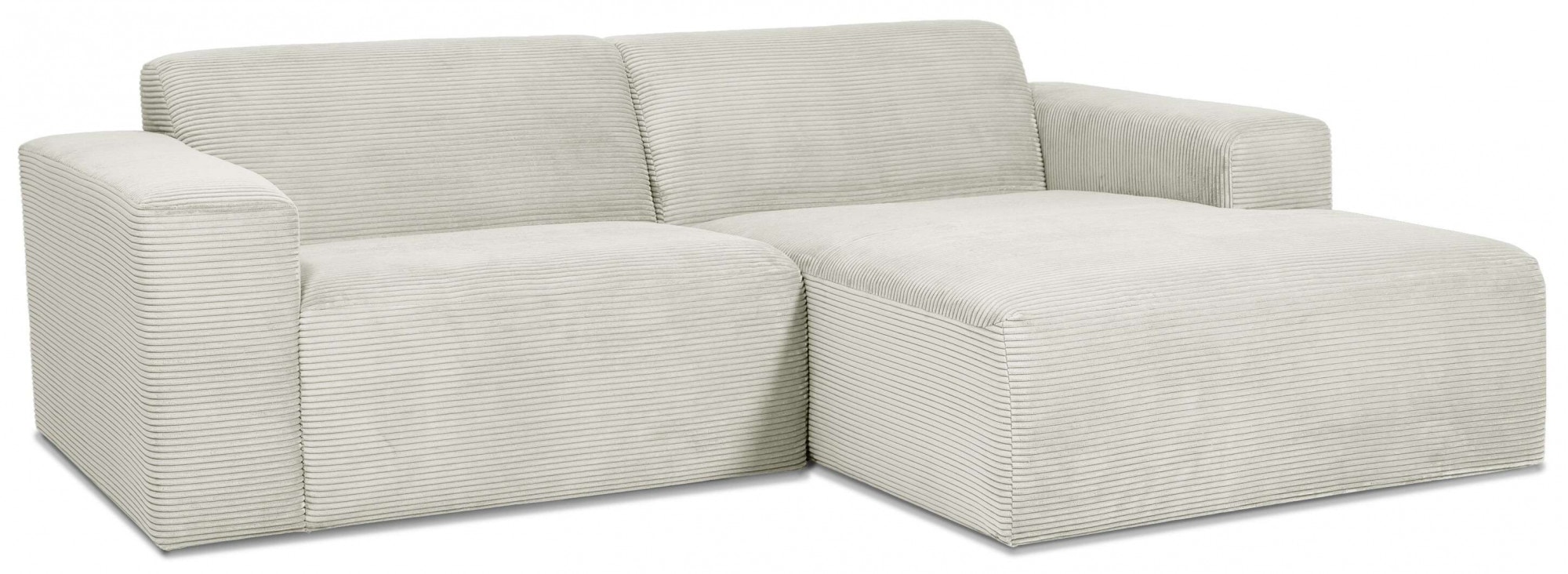 INOSIGN Ecksofa »Koa,228cm, L-Form, Modulsofa, Webstoff, Cord«, Designsofa, weicher Lounge-Sitzkomfort, Welleunterfederung, bodentief