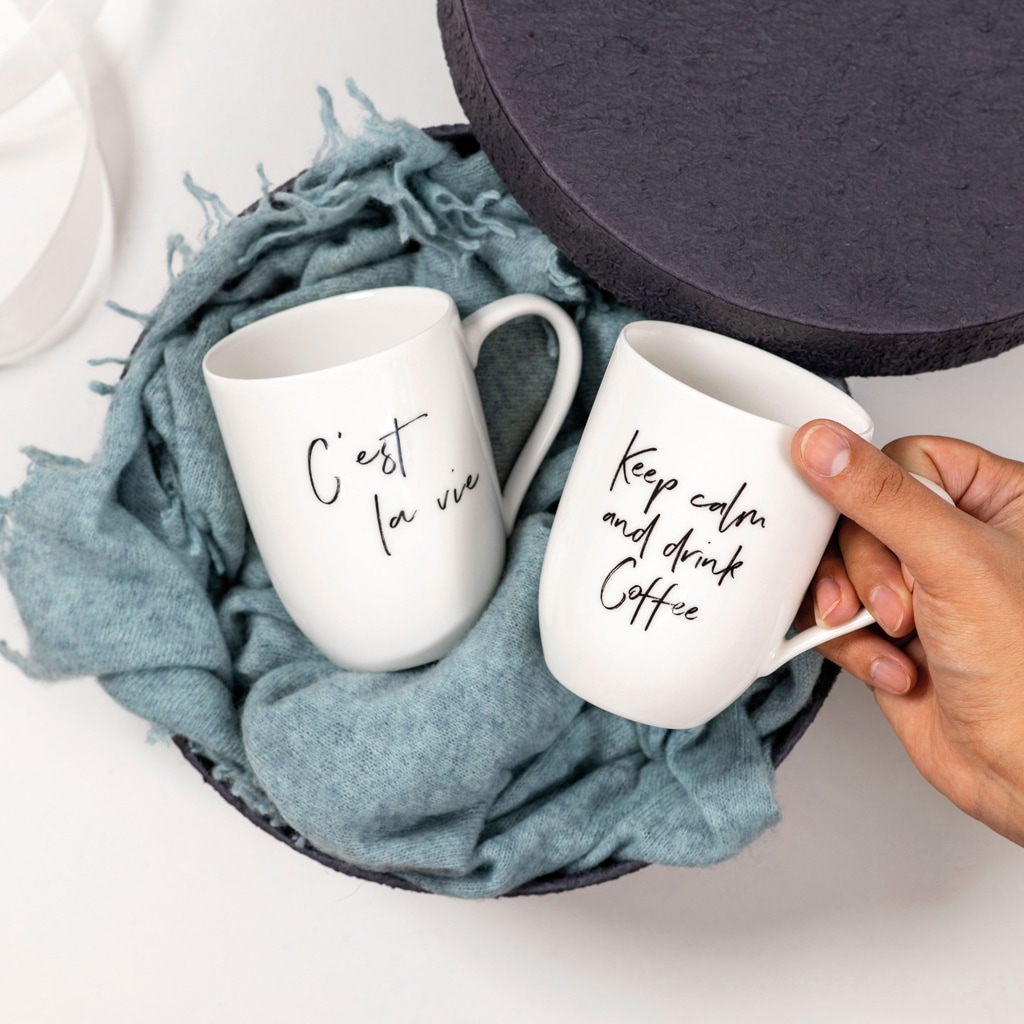 Villeroy & Boch Becher »Becher 'Keep calm and drink Coffee' Statement 290 ml weiß«