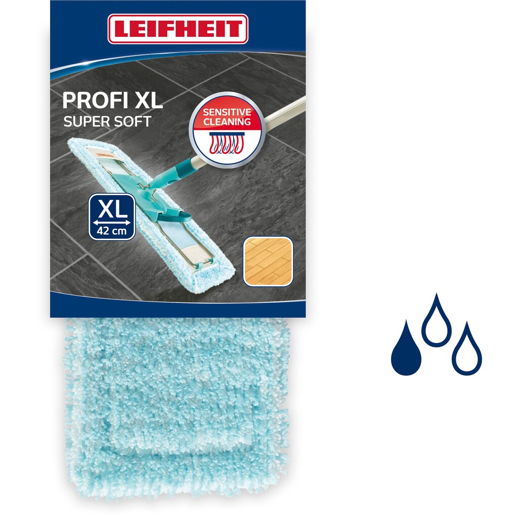 Leifheit Wischbezug »Profi XL super soft«, Mikrofaser, 16 cmx27 cm