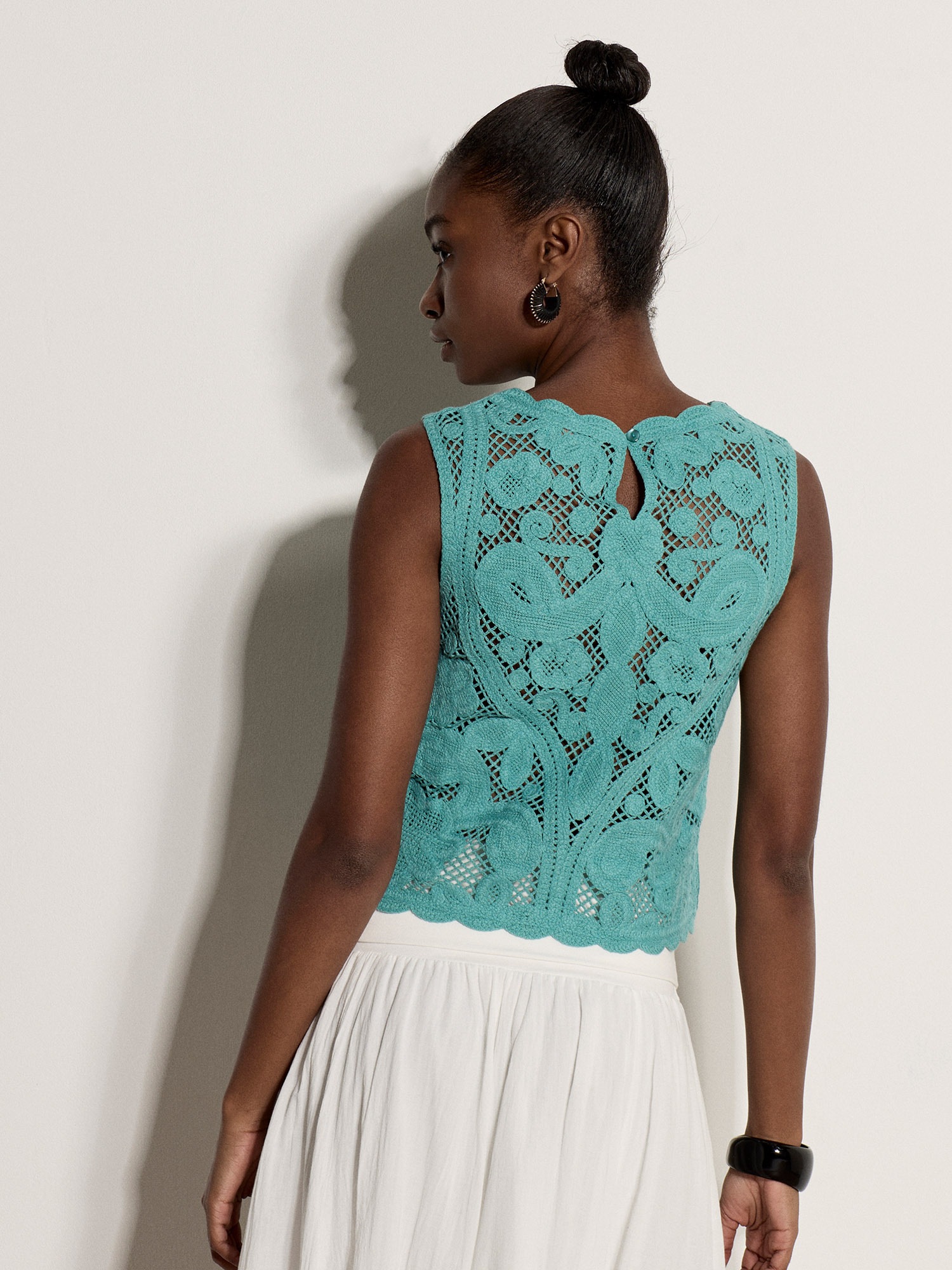 Apricot Klassische Bluse »Bluse« Häkelverzierung