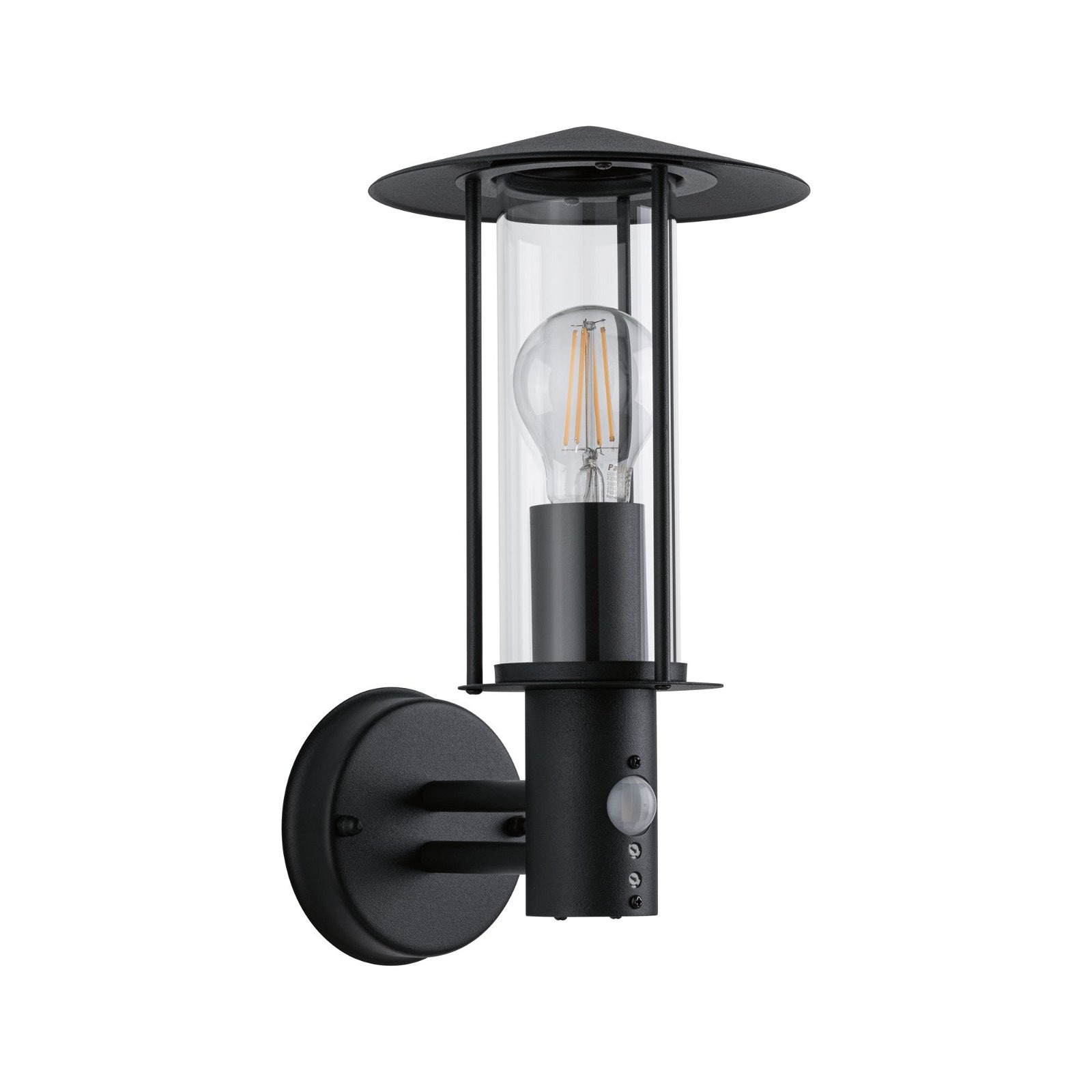 Paulmann Außen-Wandleuchte »Classic IP44 173mmmax. 15W 230V Dunkelgrau Metall, Glas«, 1 flammig, Leuchtmittel E27 | ohne Leuchtmittel, Bewegungsmelder