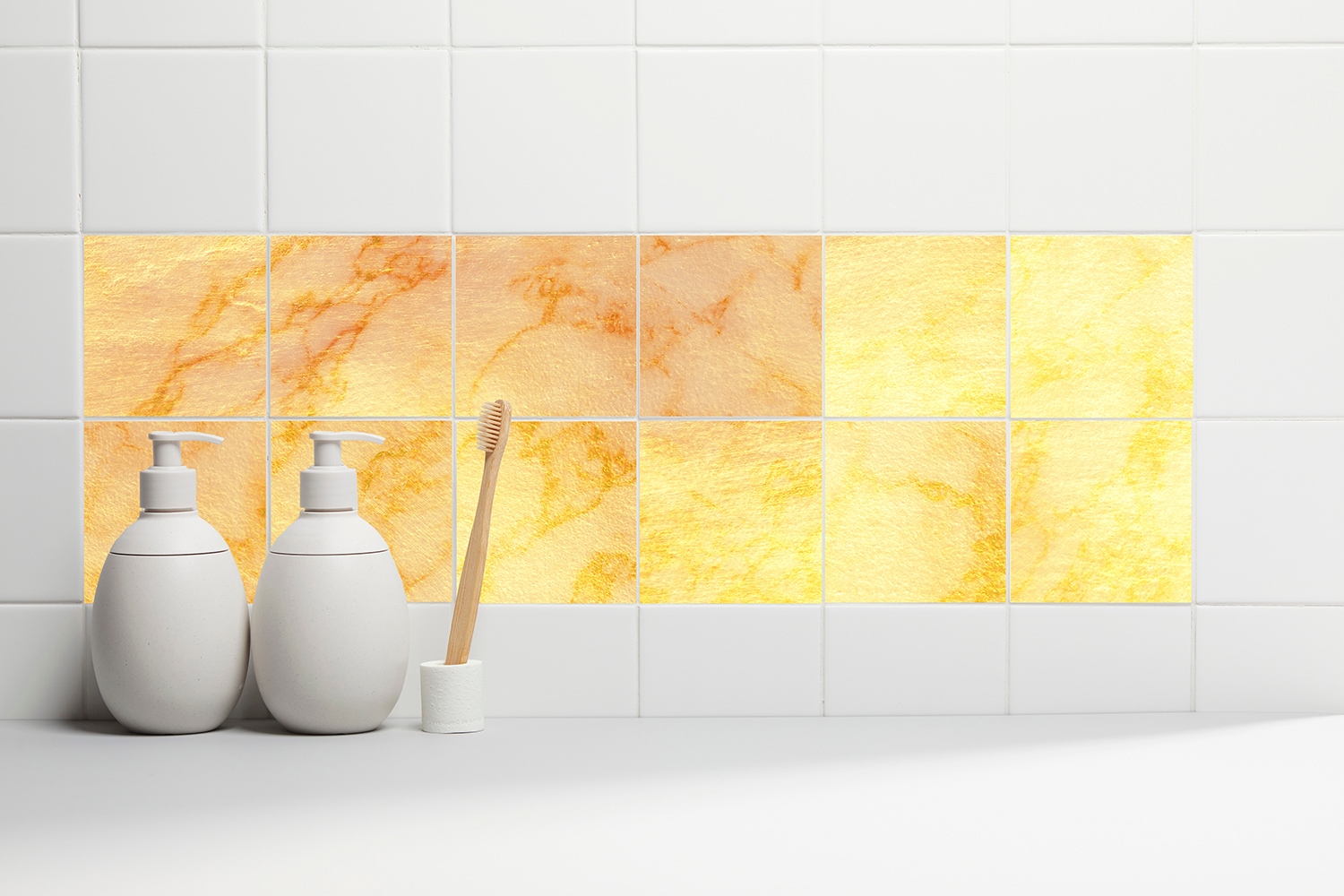 queence Fliesenaufkleber »Marmor« Stickerfliesen, selbstklebend, Sticker, 12er Set