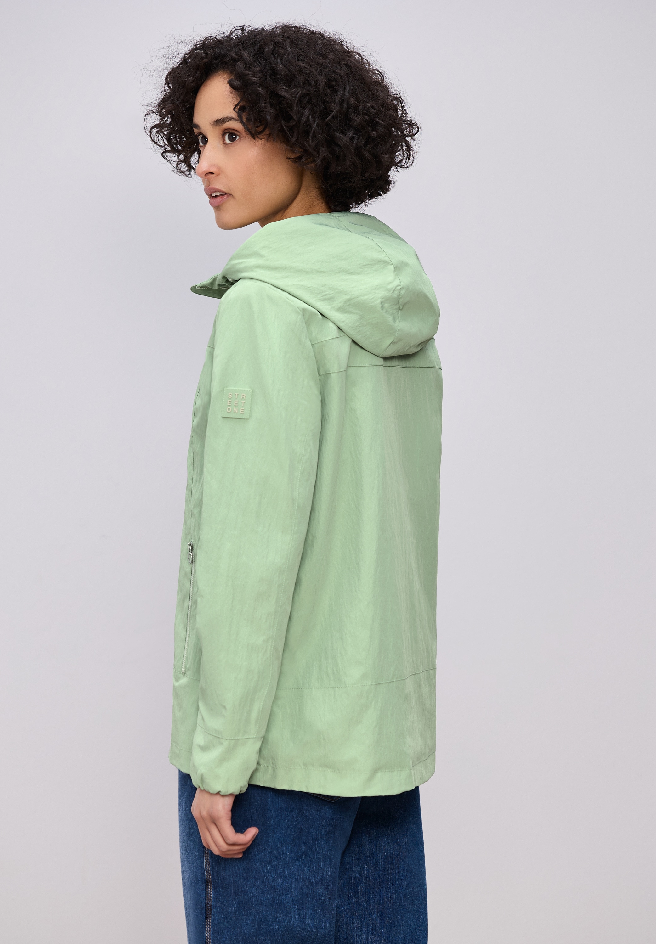 STREET ONE Kurzjacke mit Kapuze mit Kapuze