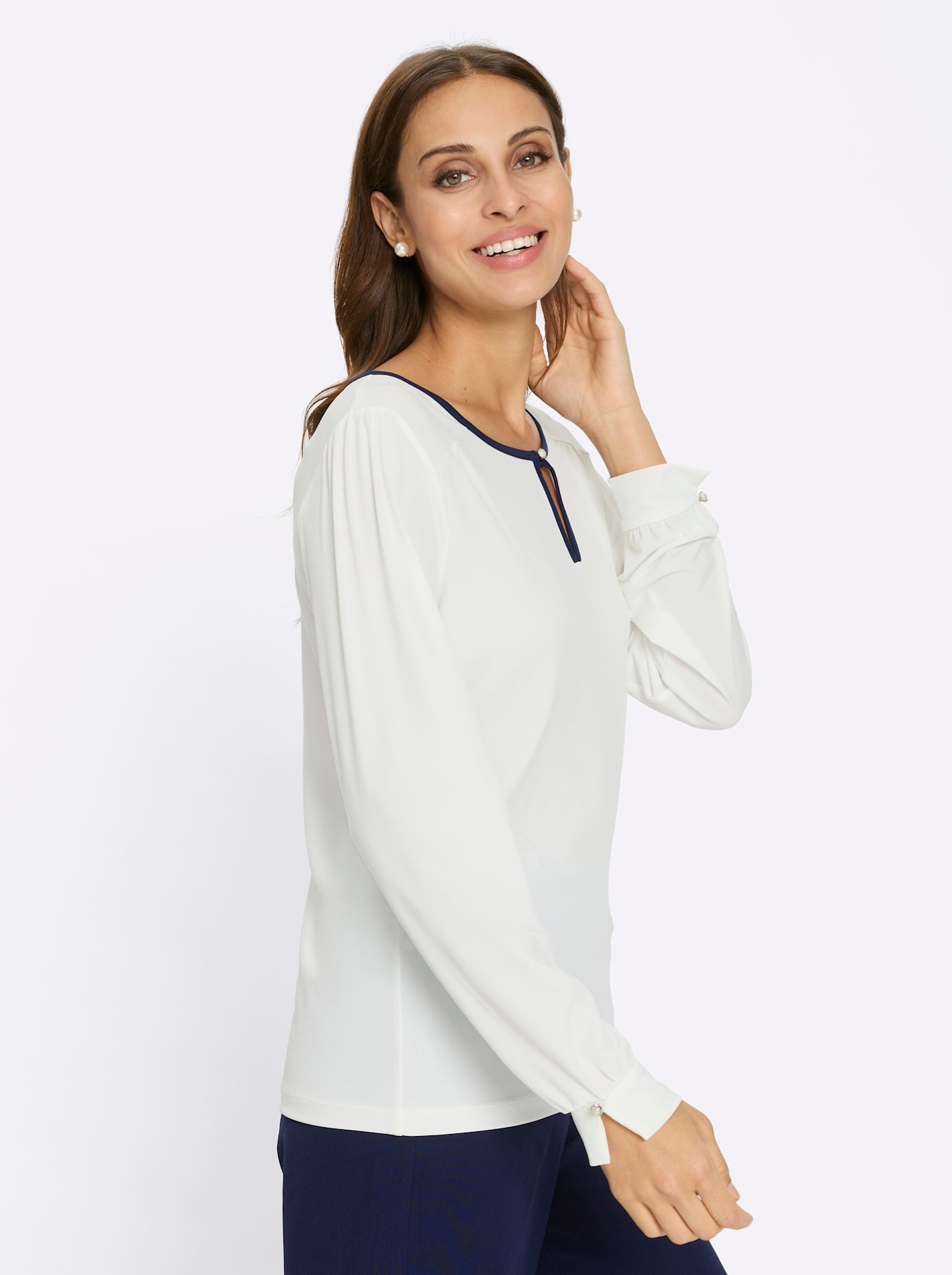 Lady Rundhalsshirt »Rundhals-Shirt« 1 tlg.