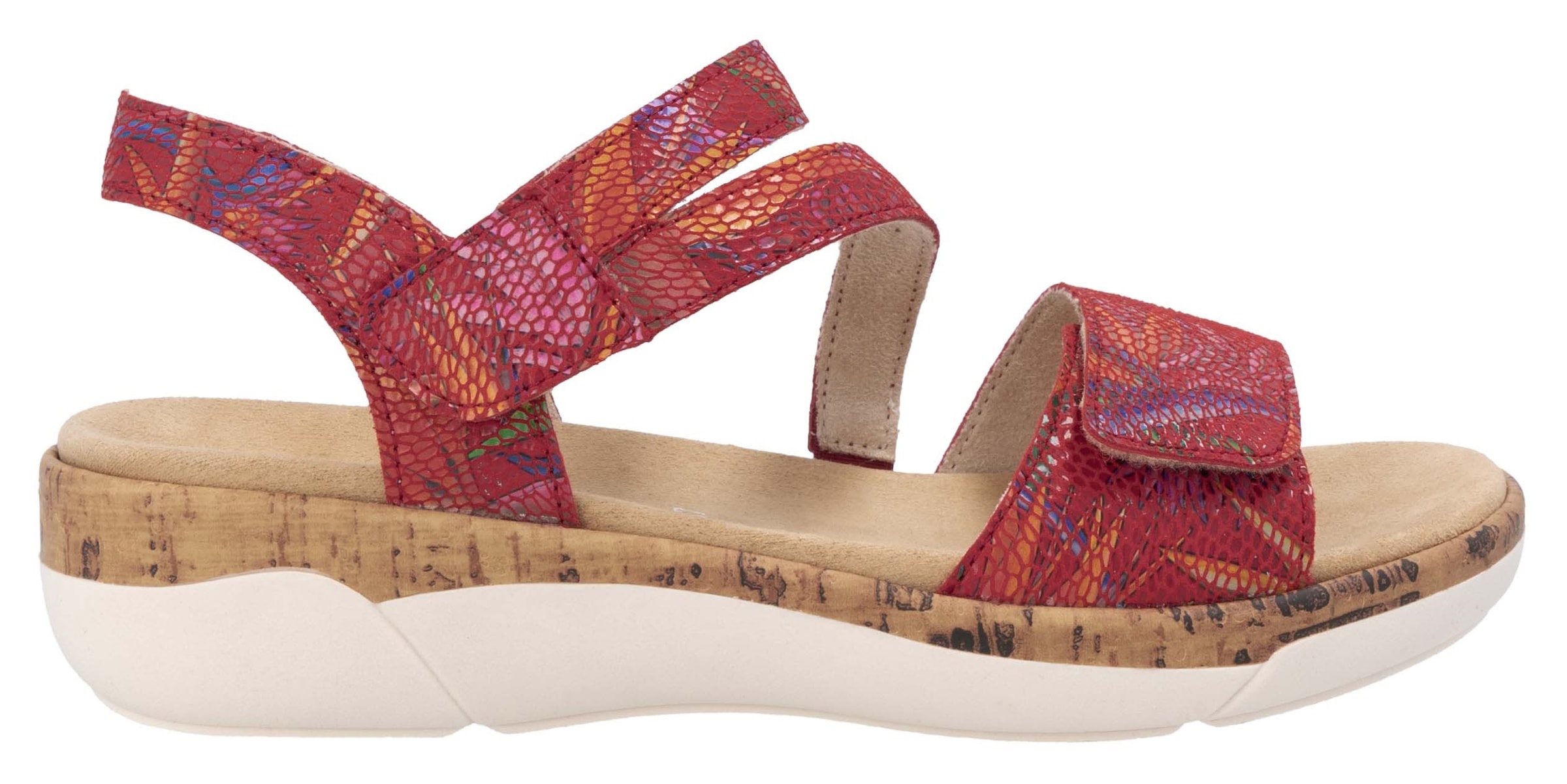 Remonte Keilsandalette, Sommerschuh, Klettschuh, Riemchensandale mit Softfußbett