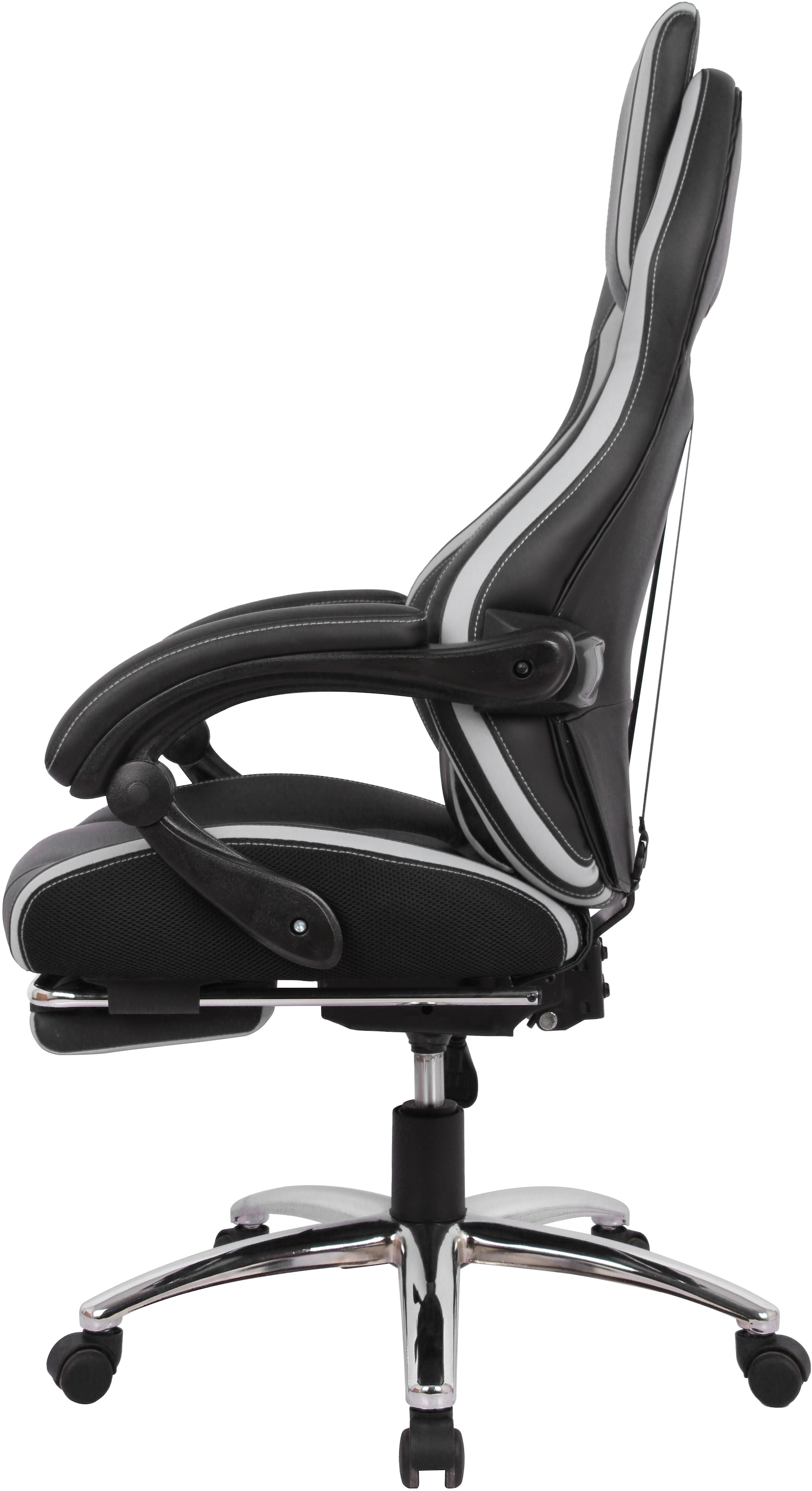 OTTO home Gaming-Stuhl »Sprinta 1, Chefsessel mit ausziehbarer Fußstütze« () komfortabel gepolstert mit vielen ergonomischen Funktionen